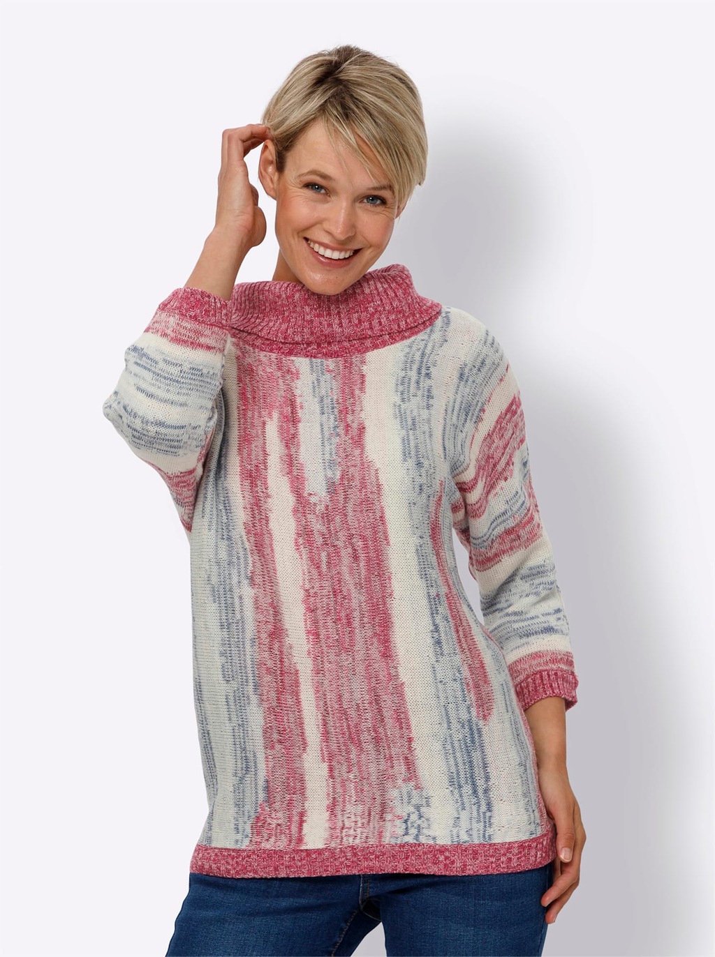 Classic Basics Rollkragenpullover "3/4-Arm-Pullover" günstig online kaufen