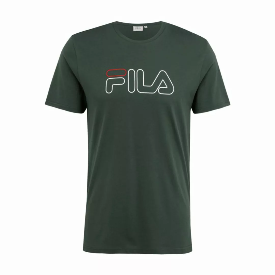 FILA Herren T-Shirt PAUL - Crewneck Tee, Rundhals, Kurzarm, Logo-Print Grün günstig online kaufen