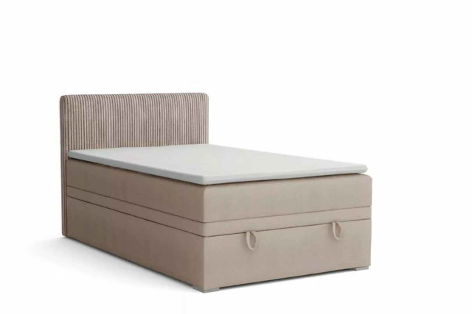 Deine Möbel 24 Boxspringbett DAGA MINI Boxbett Polsterbett Kompletbett Velo günstig online kaufen