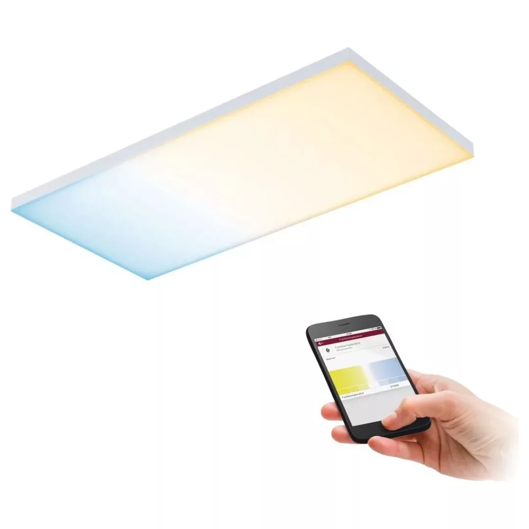 LED Deckenleuchte Valora in Weiß-matt dimmbar 595x295mm günstig online kaufen