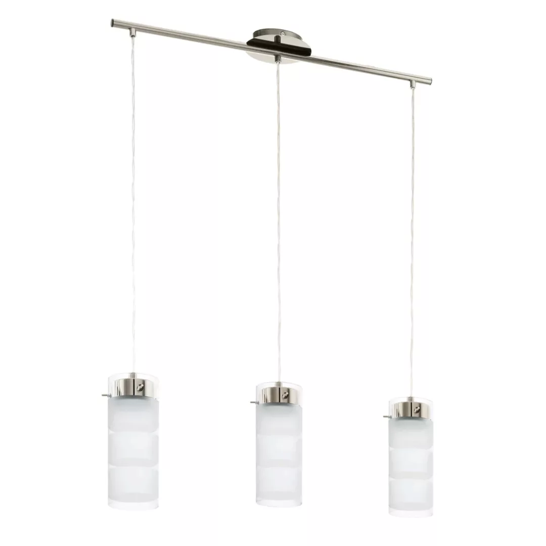 Pendelleuchte Olvero, LED, 3-flammig, Nickel-Matt günstig online kaufen