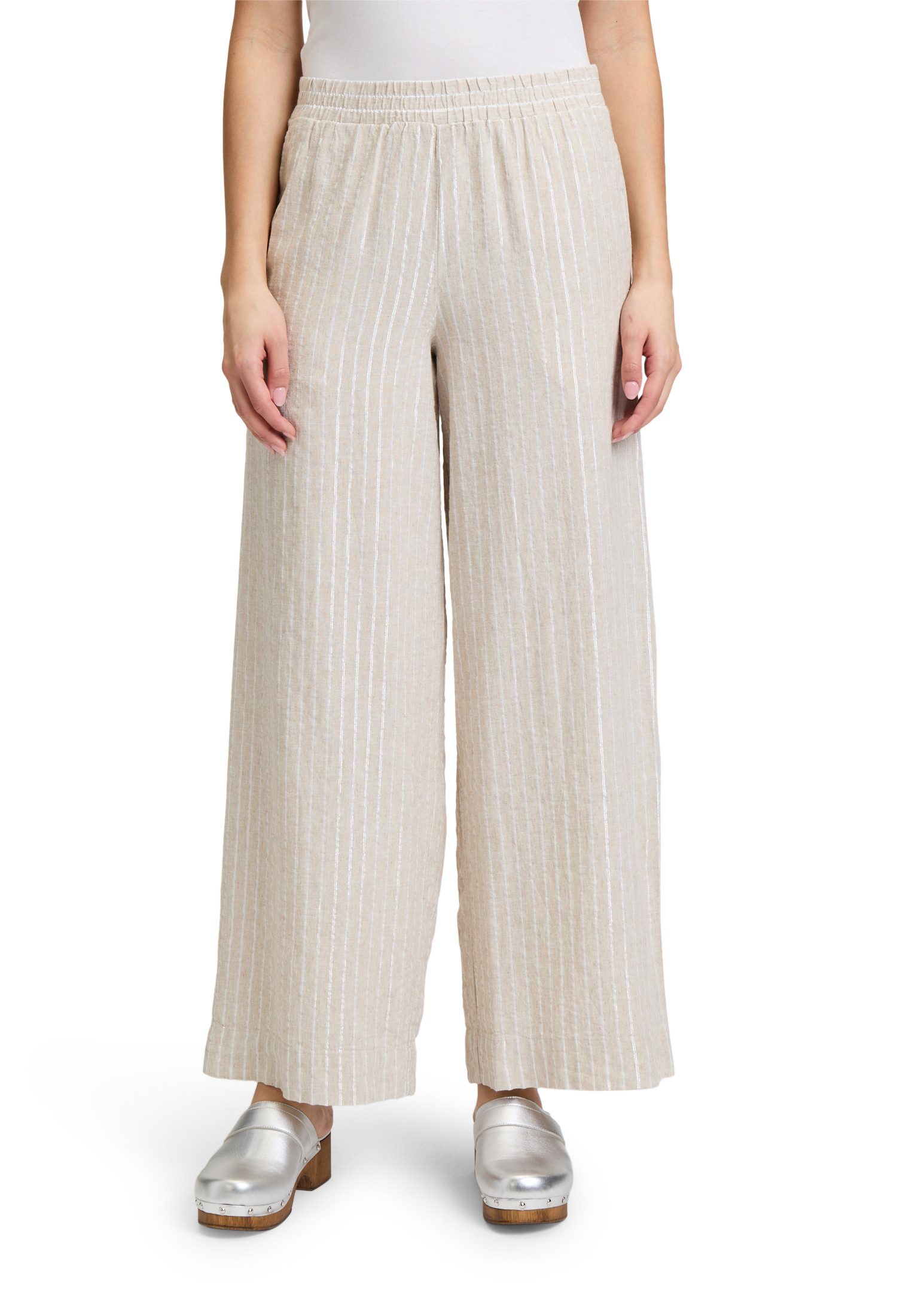 Cartoon Leinenhose Cartoon Damen Nadelstreifenhose mit günstig online kaufen