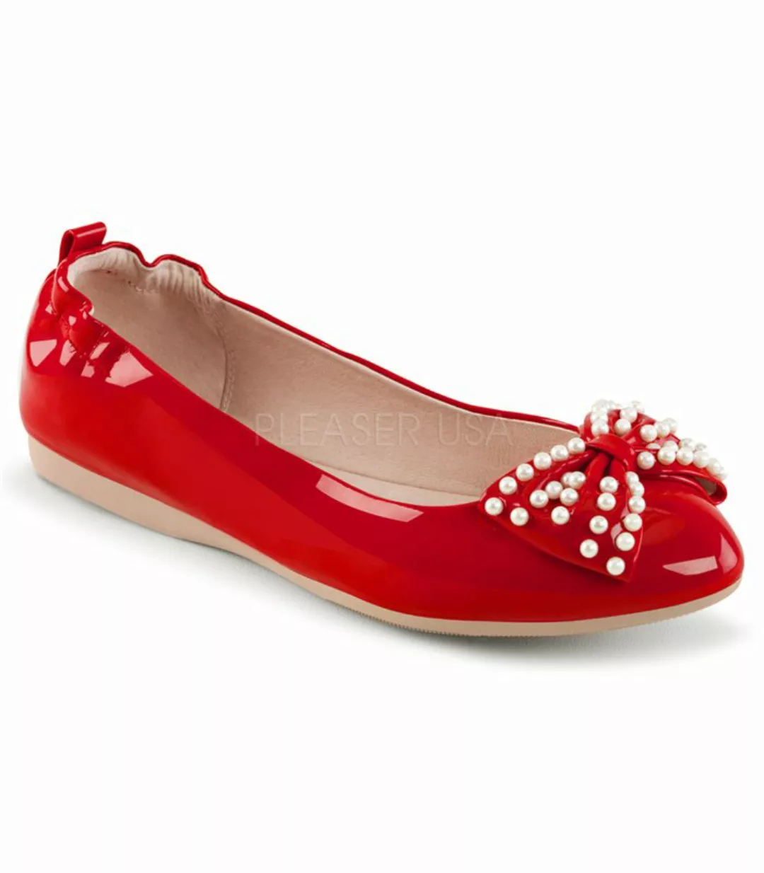 Pin Up Couture Ballerinas IVY-09 Rot (Schuhgröße: EUR 37) günstig online kaufen