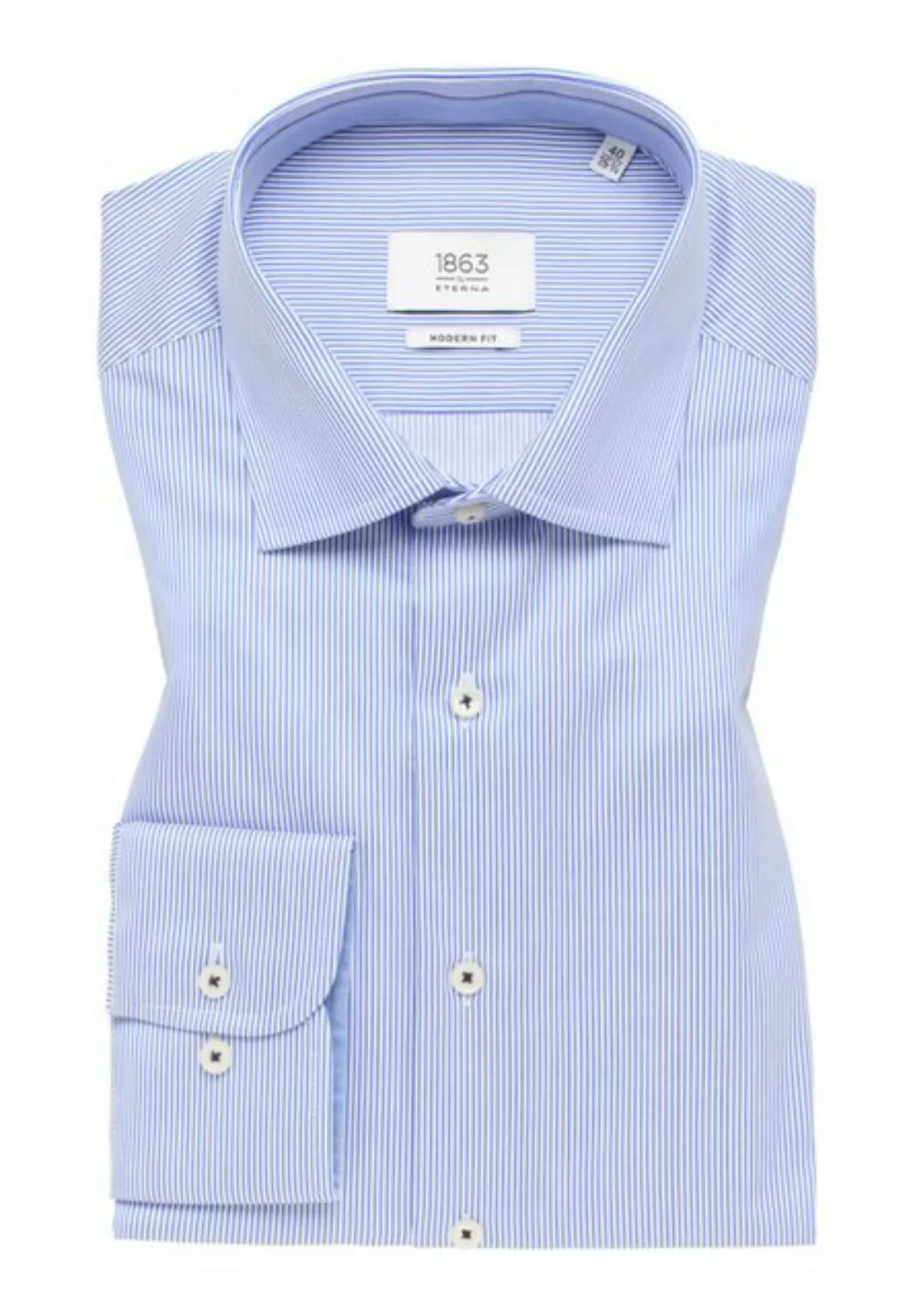 Eterna Blusenshirt Hemd 8175 X69K, blau günstig online kaufen