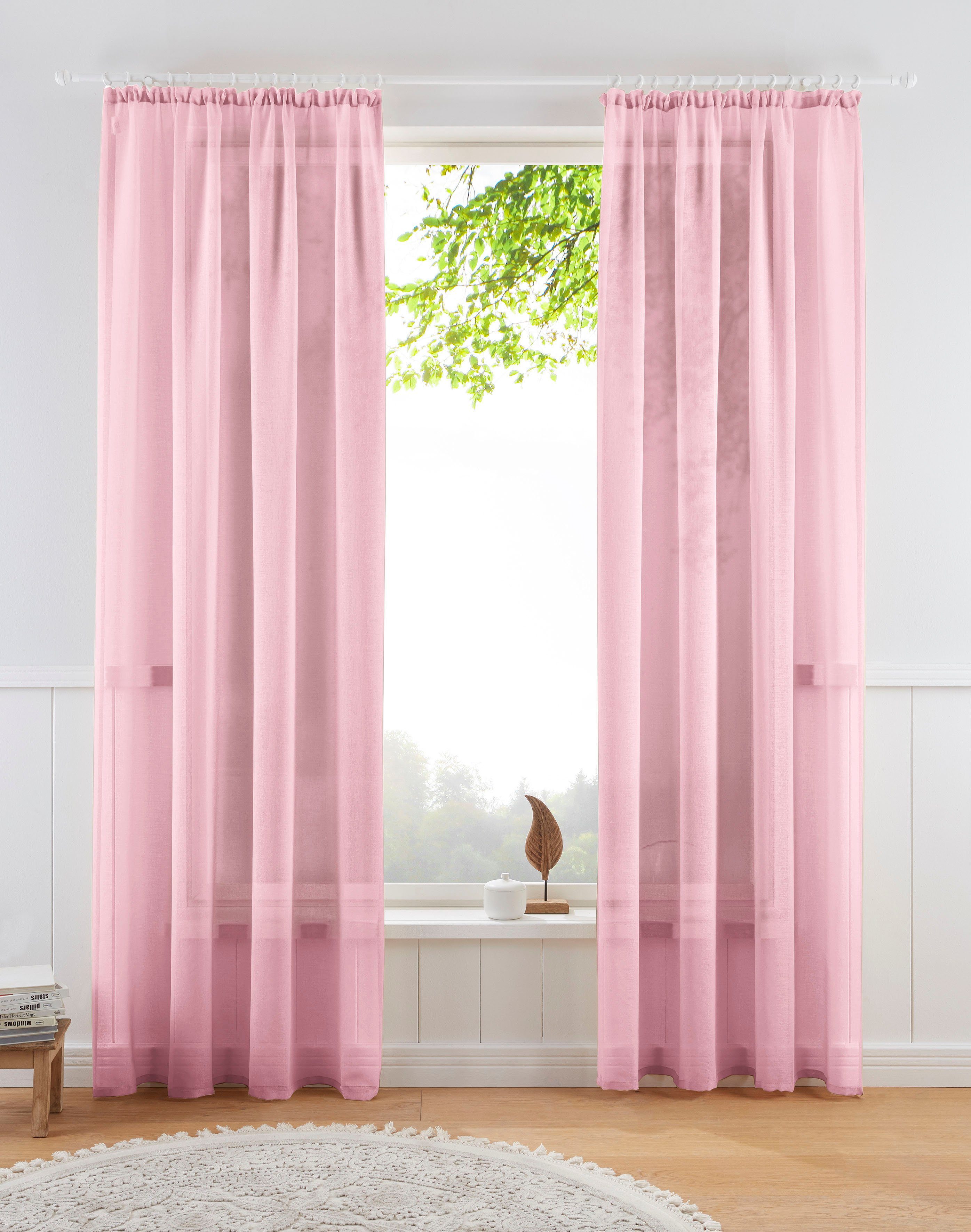 my home Gardine TENDER, Kräuselband (1 günstig online kaufen