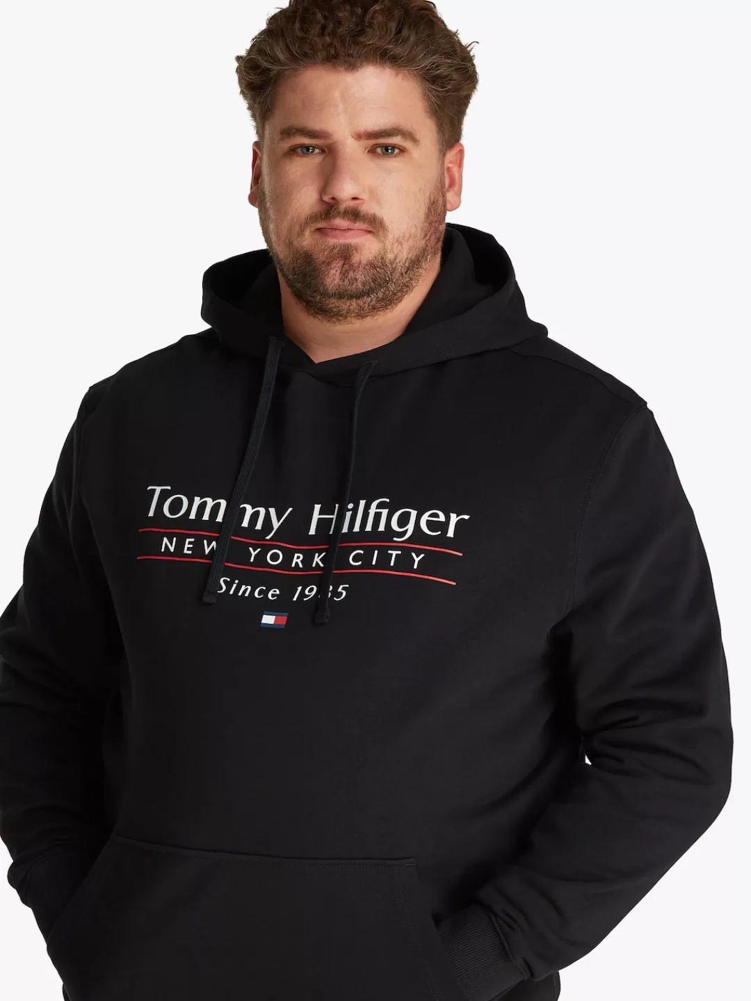 Tommy Hilfiger Big & Tall Kapuzensweatshirt BT-HILFIGER CENTER STACK HOODY- günstig online kaufen