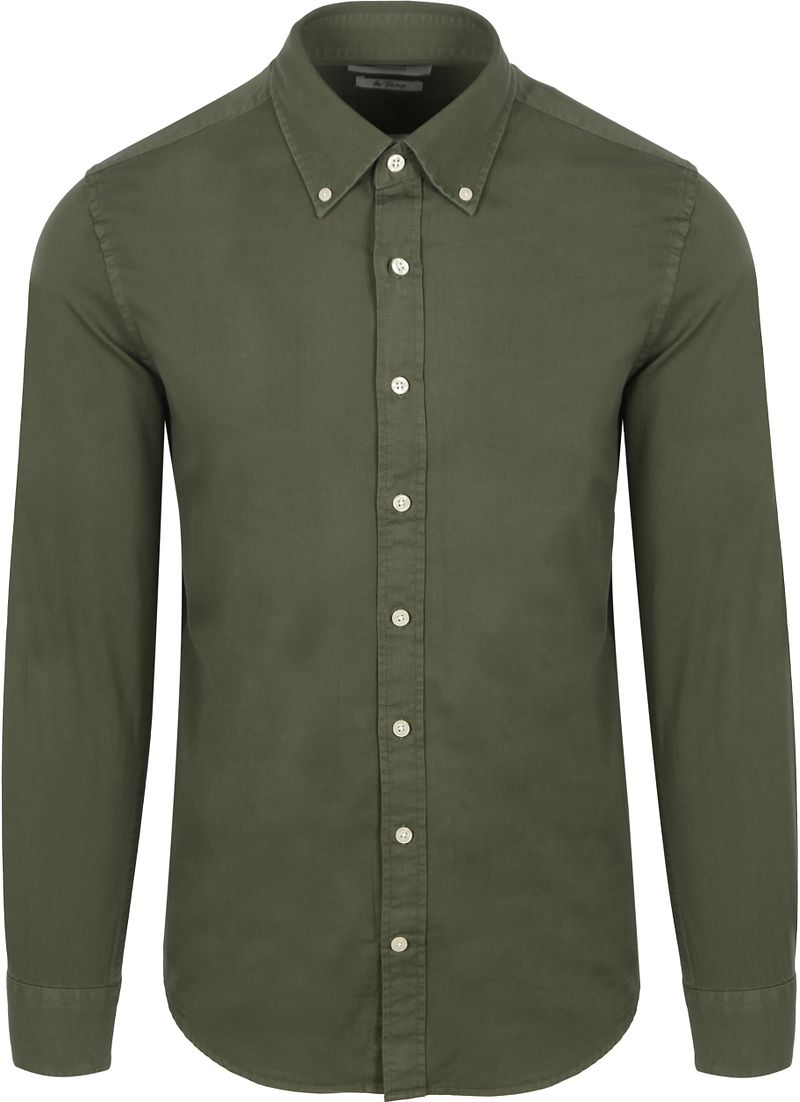 King Essentials The Tommy Hemd Olivgrün - Größe L günstig online kaufen