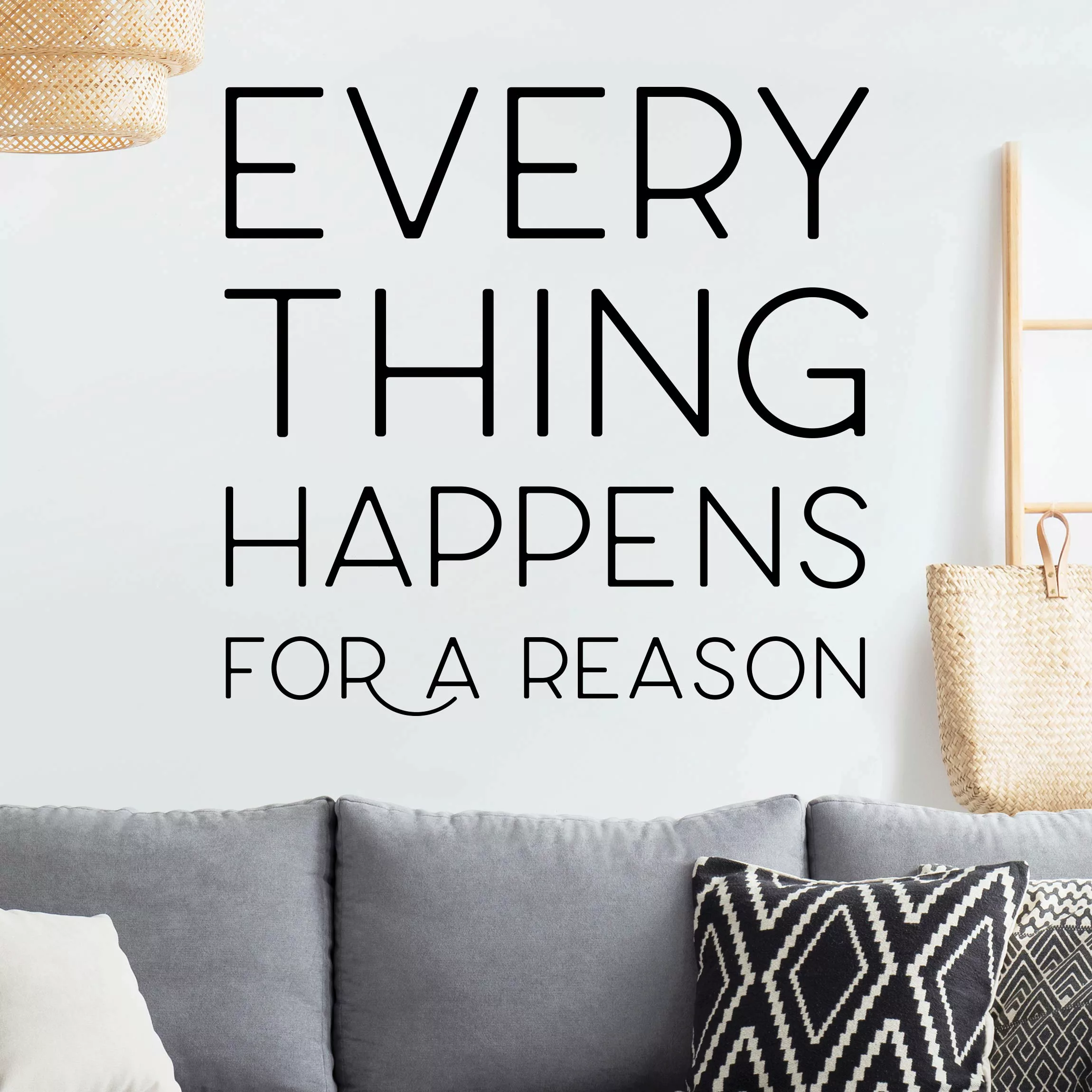 Wandtattoo Everything happens for a reason günstig online kaufen