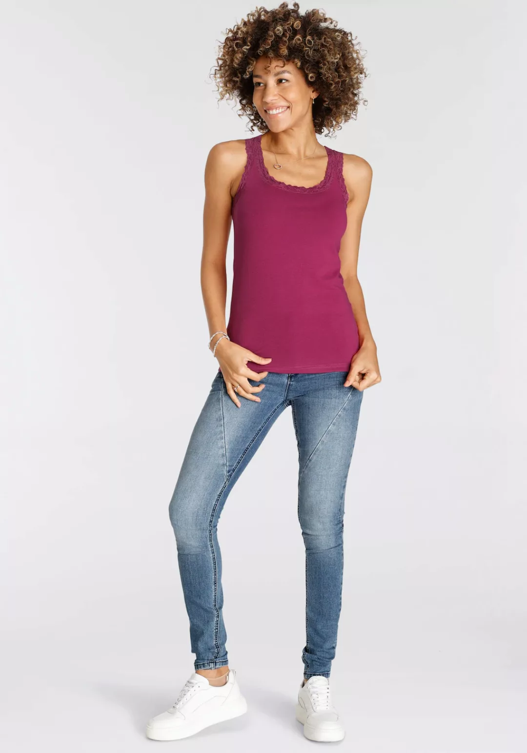 Boysen's Skinny-fit-Jeans mit glitzernden Zierknöpfen - NEUE KOLLEKTION günstig online kaufen