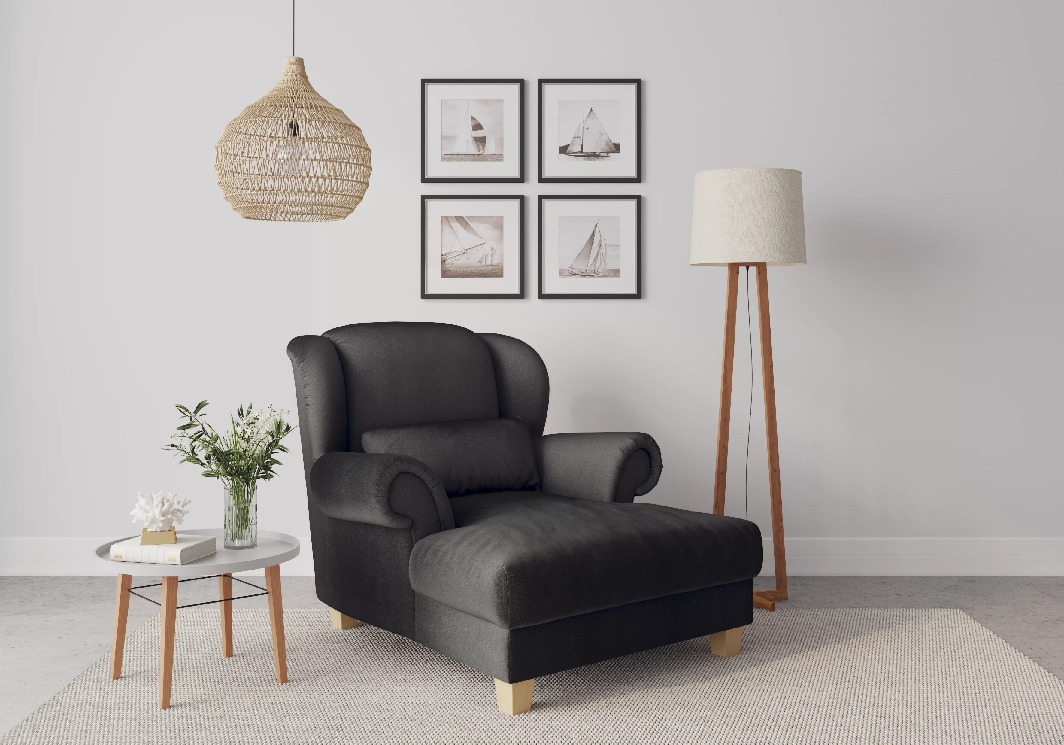 Home affaire Loveseat »Loveseat Queenie«, (1 St.), mit softem, weichem Sitz günstig online kaufen