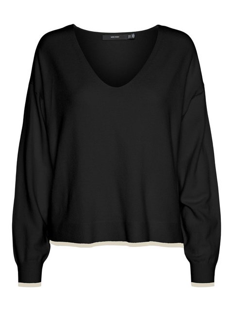 Vero Moda V-Ausschnitt-Pullover VMBREEZE LS V-NECK PULLOVER GA BOO günstig online kaufen