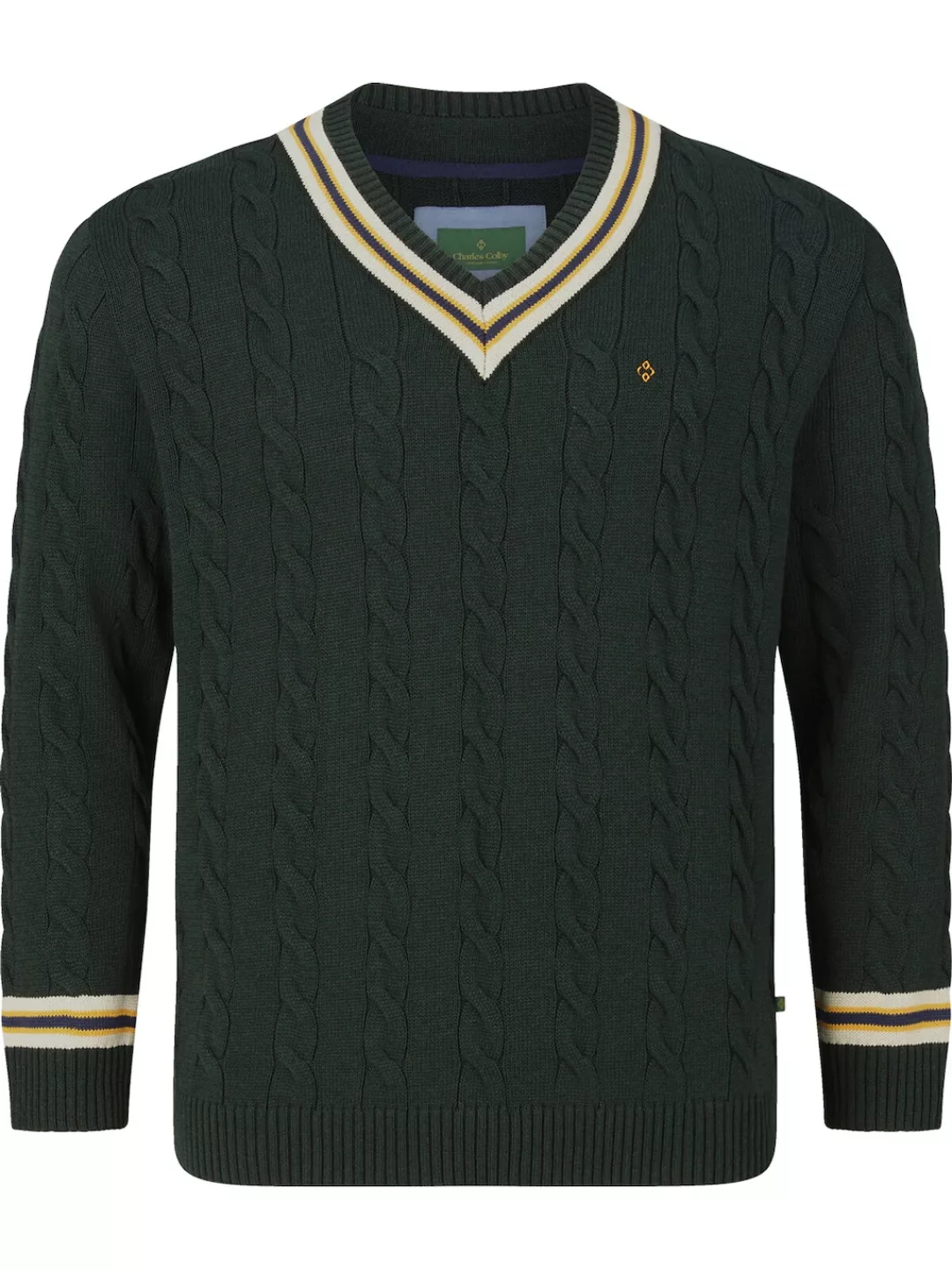 Charles Colby Strickpullover DUKE RONALD mit angesagtem Zopfmuster günstig online kaufen