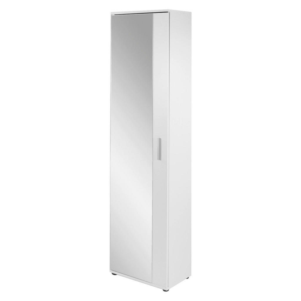 Hochschrank JAKOB weiß silber B/H/T: ca. 49x196x30 cm günstig online kaufen