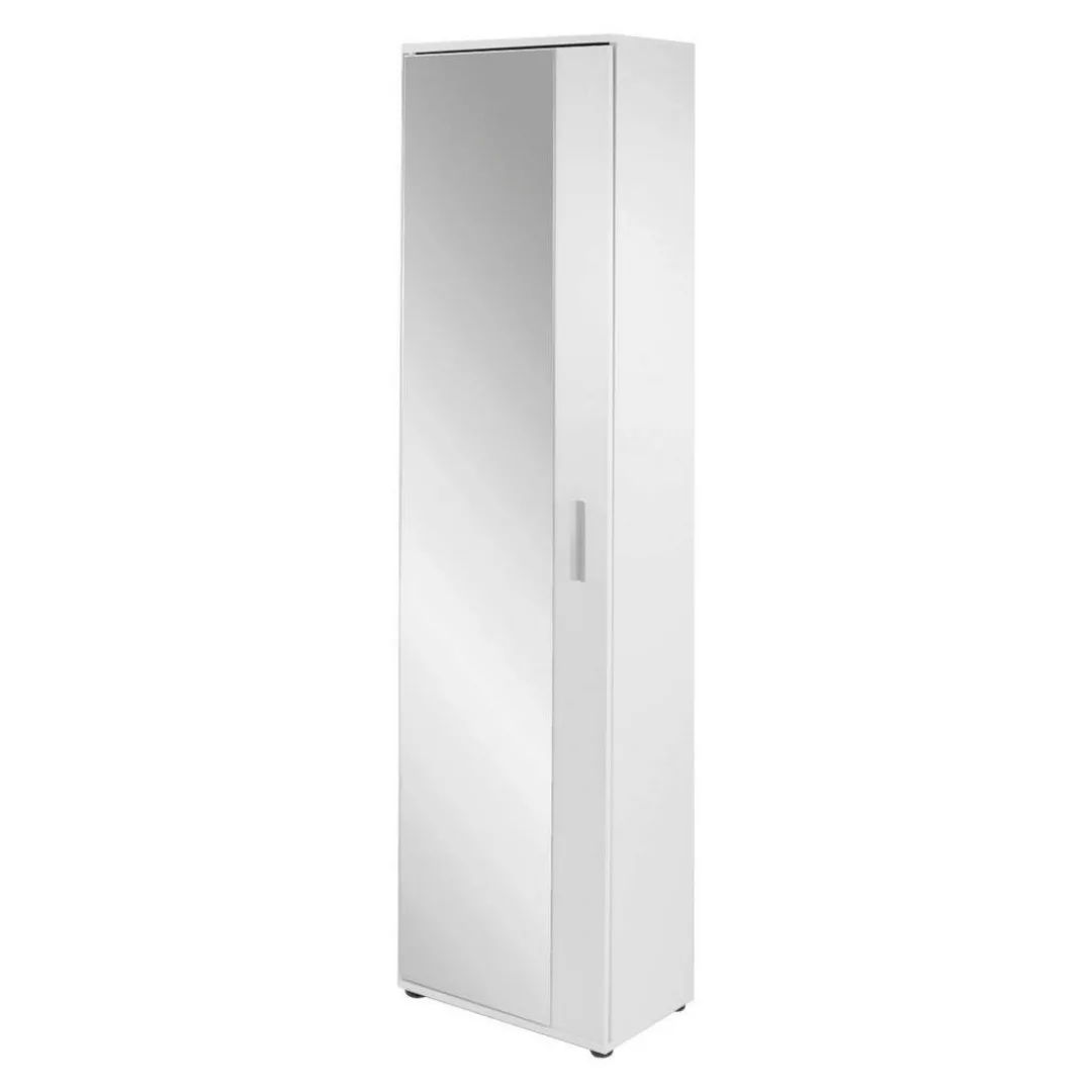 Hochschrank JAKOB weiß silber B/H/T: ca. 49x196x30 cm günstig online kaufen