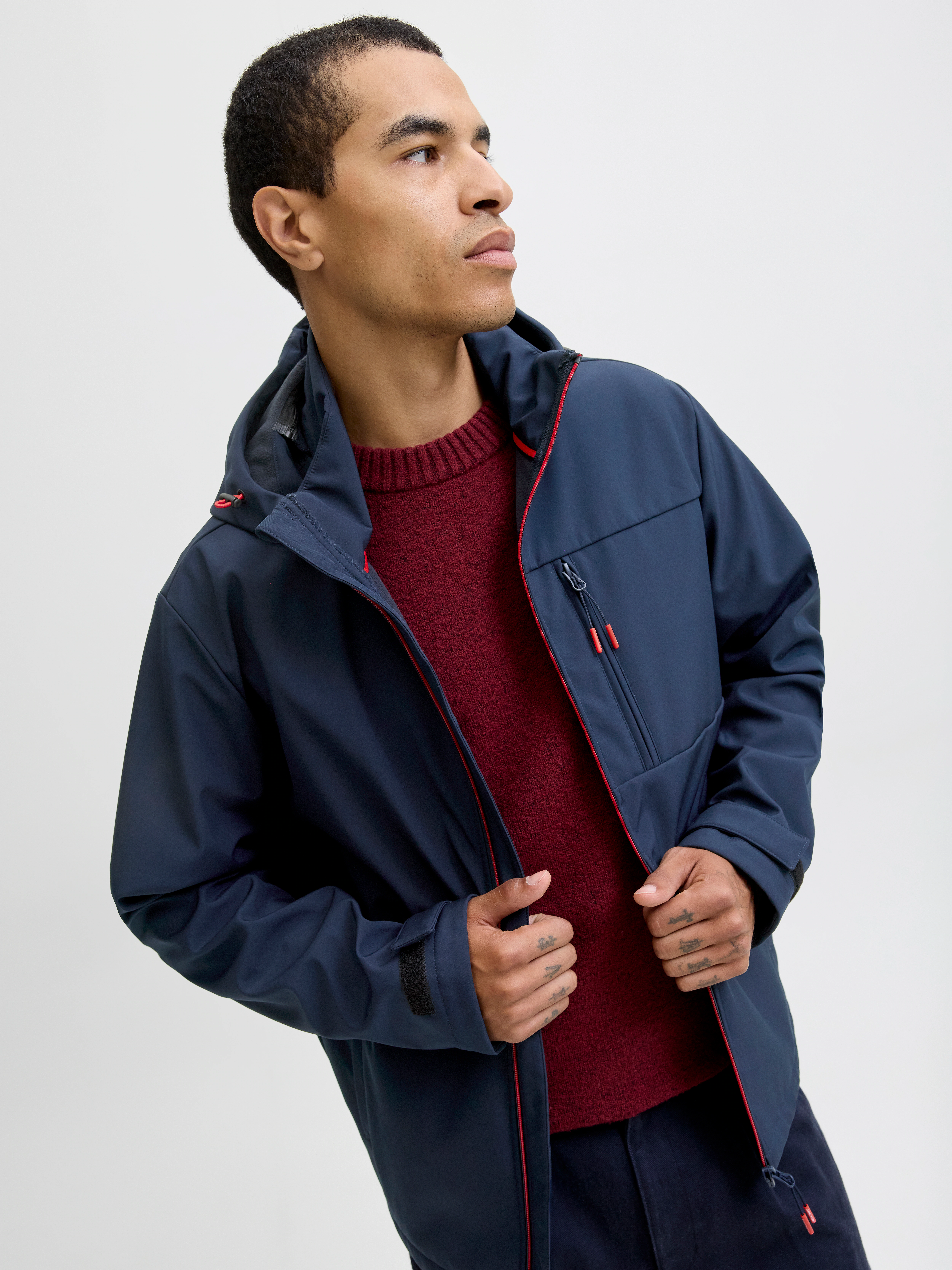 Jack & Jones Softshelljacke "JJTHATCHER SOFTSHELL HOOD", mit Kapuze günstig online kaufen