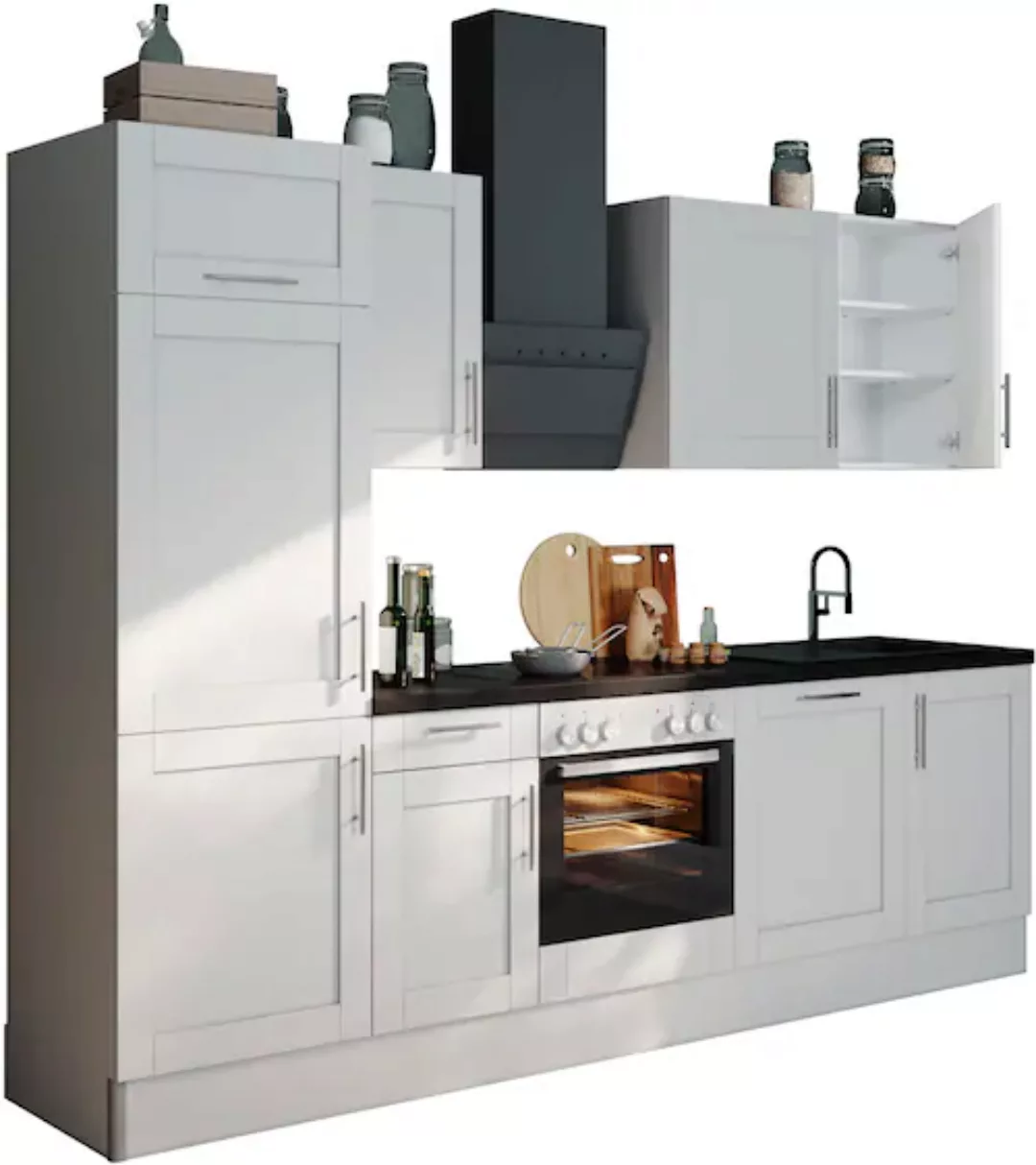 OPTIFIT Küche »Ahus«, 280 cm breit,wahlweise mit E-Geräten,MDF Fronten, Sof günstig online kaufen