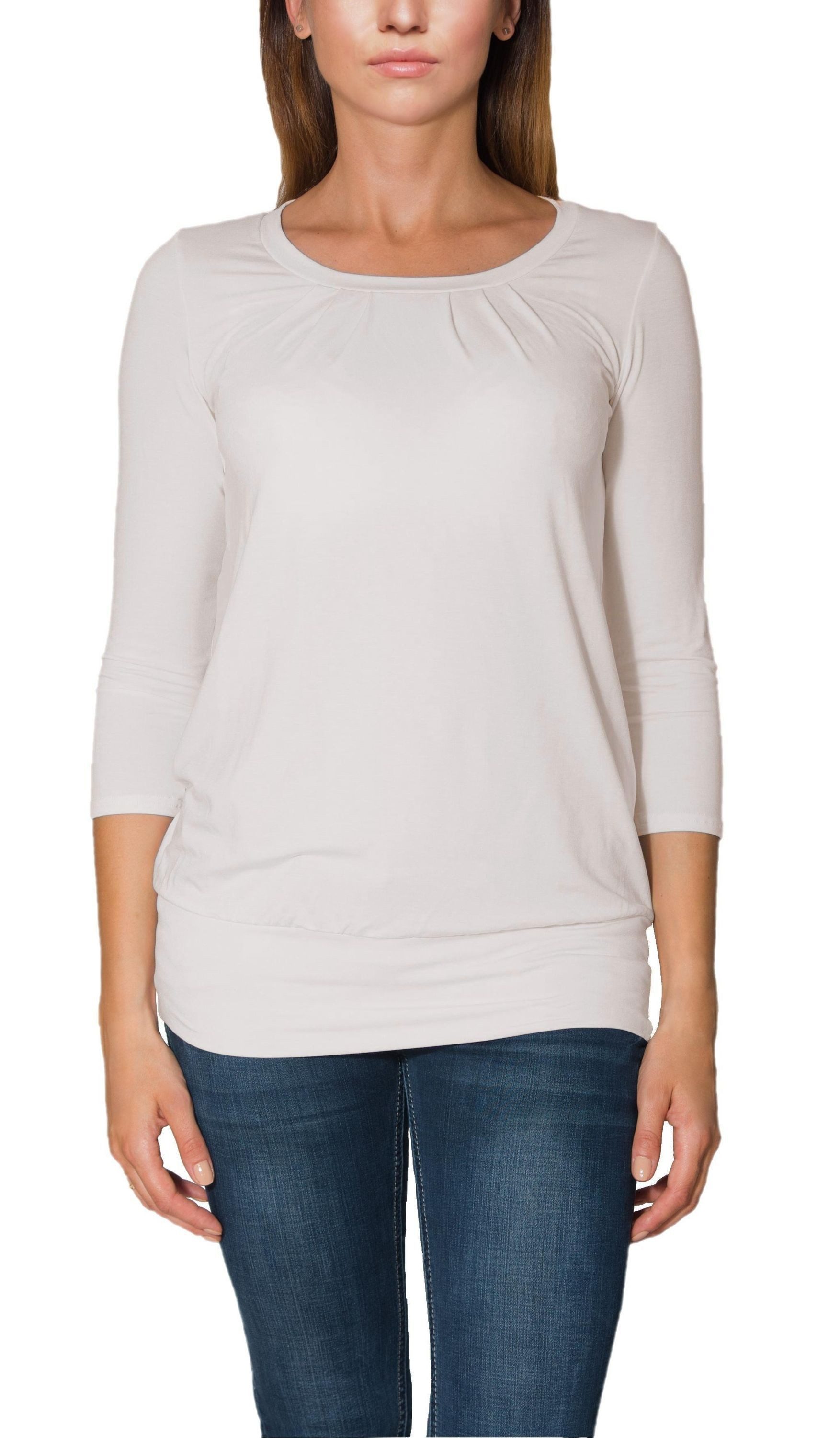 Alkato Longshirt Alkato Damen Viskose Shirt günstig online kaufen