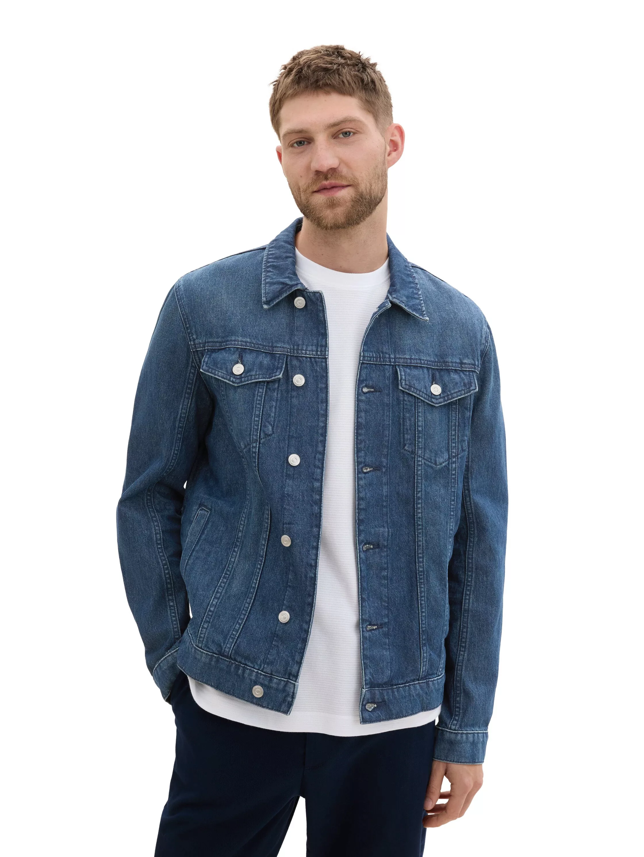 TOM TAILOR Jeansjacke, ohne Kapuze, mit aufgesetzten Brusttaschen günstig online kaufen