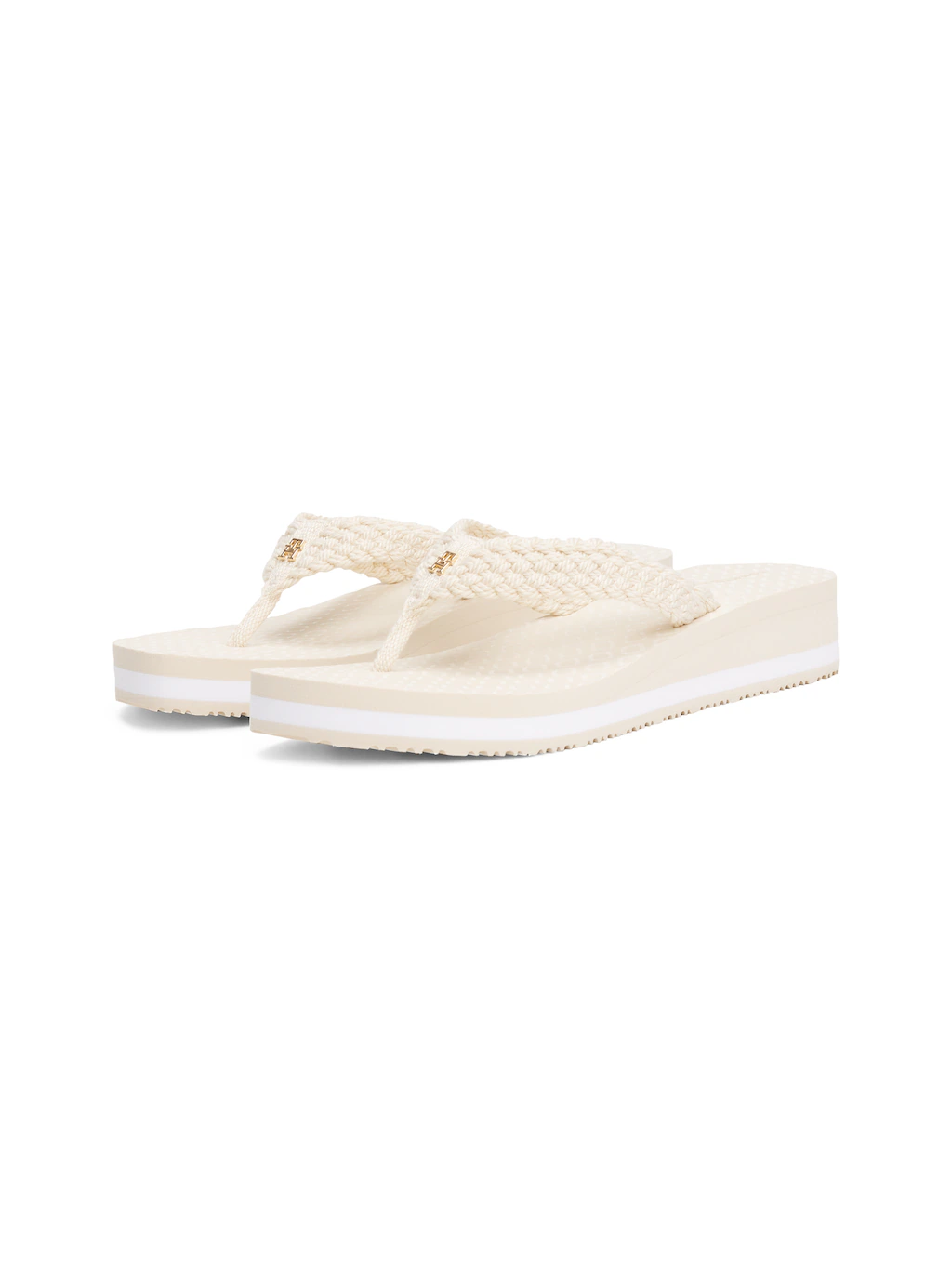 Tommy Hilfiger Dianette "TH CROCHET MID BEACH SANDAL", Keilabsatz, Plateau, günstig online kaufen