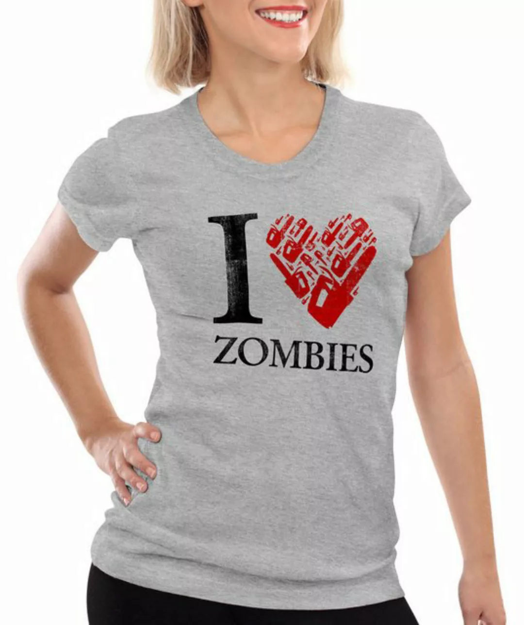 style3 T-Shirt Love Zombie walking kettensäge dead the halloween horror fil günstig online kaufen