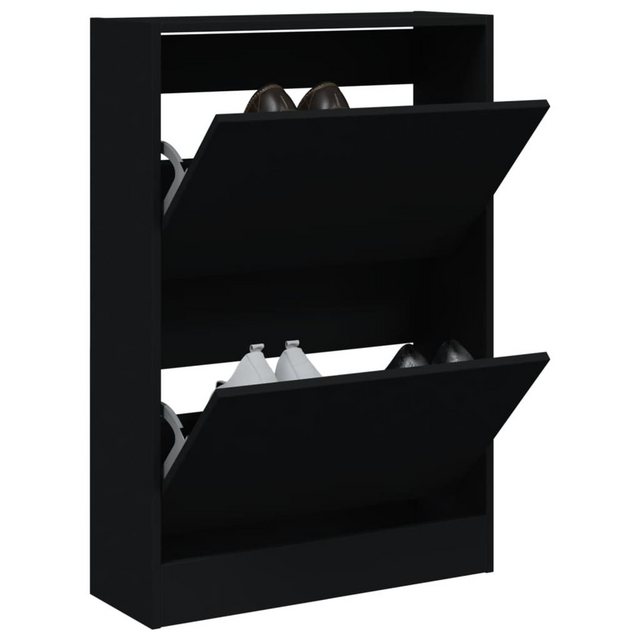 vidaXL Schuhschrank Schuhschrank Schwarz 60x21x87,5 cm Spanplatte günstig online kaufen