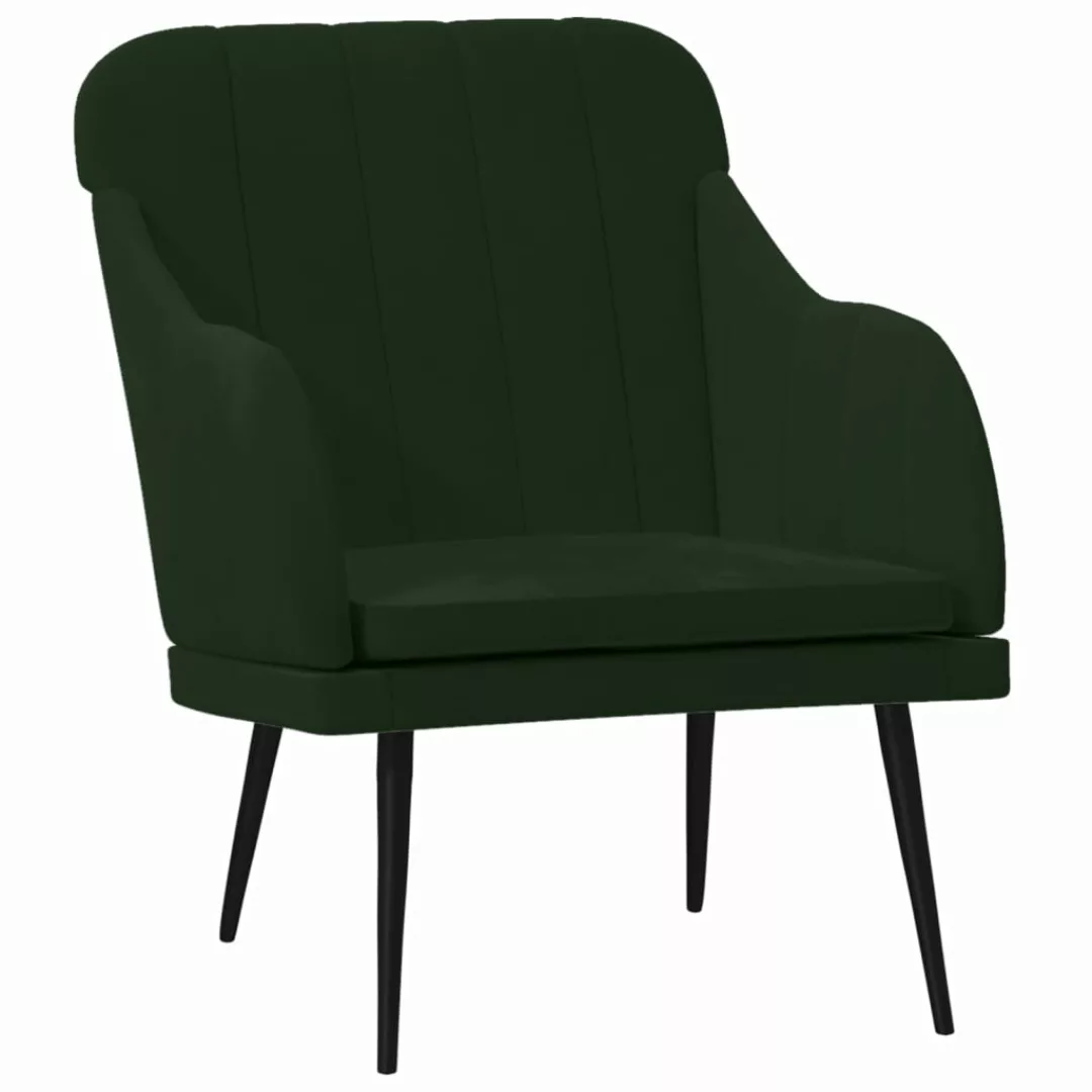 Vidaxl Sessel Dunkelgrün 63x76x80 Cm Samt günstig online kaufen