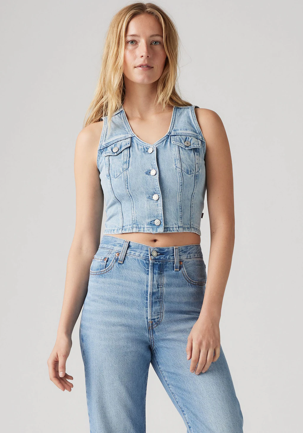 Levis Jeansweste "BELLA DENIM CORSET" günstig online kaufen