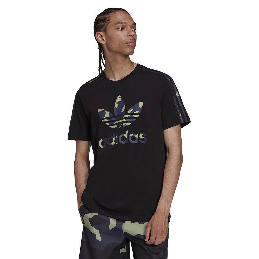 Adidas Originals Camo Infill Kurzärmeliges T-shirt XL Black günstig online kaufen