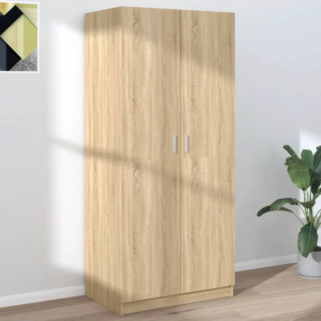 vidaXL Kleiderschrank Kleiderschrank Sonoma-Eiche 8052180 cm Spanplatte günstig online kaufen