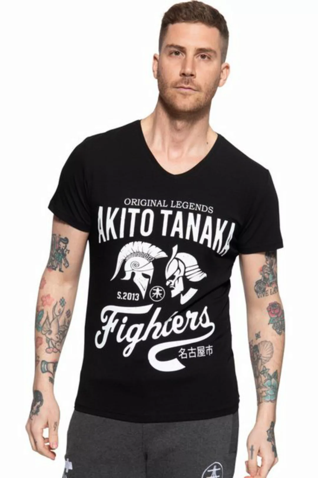 Akito Tanaka T-Shirt Gladiator Fighters (1-tlg) mit coolem Kontrast-Print günstig online kaufen