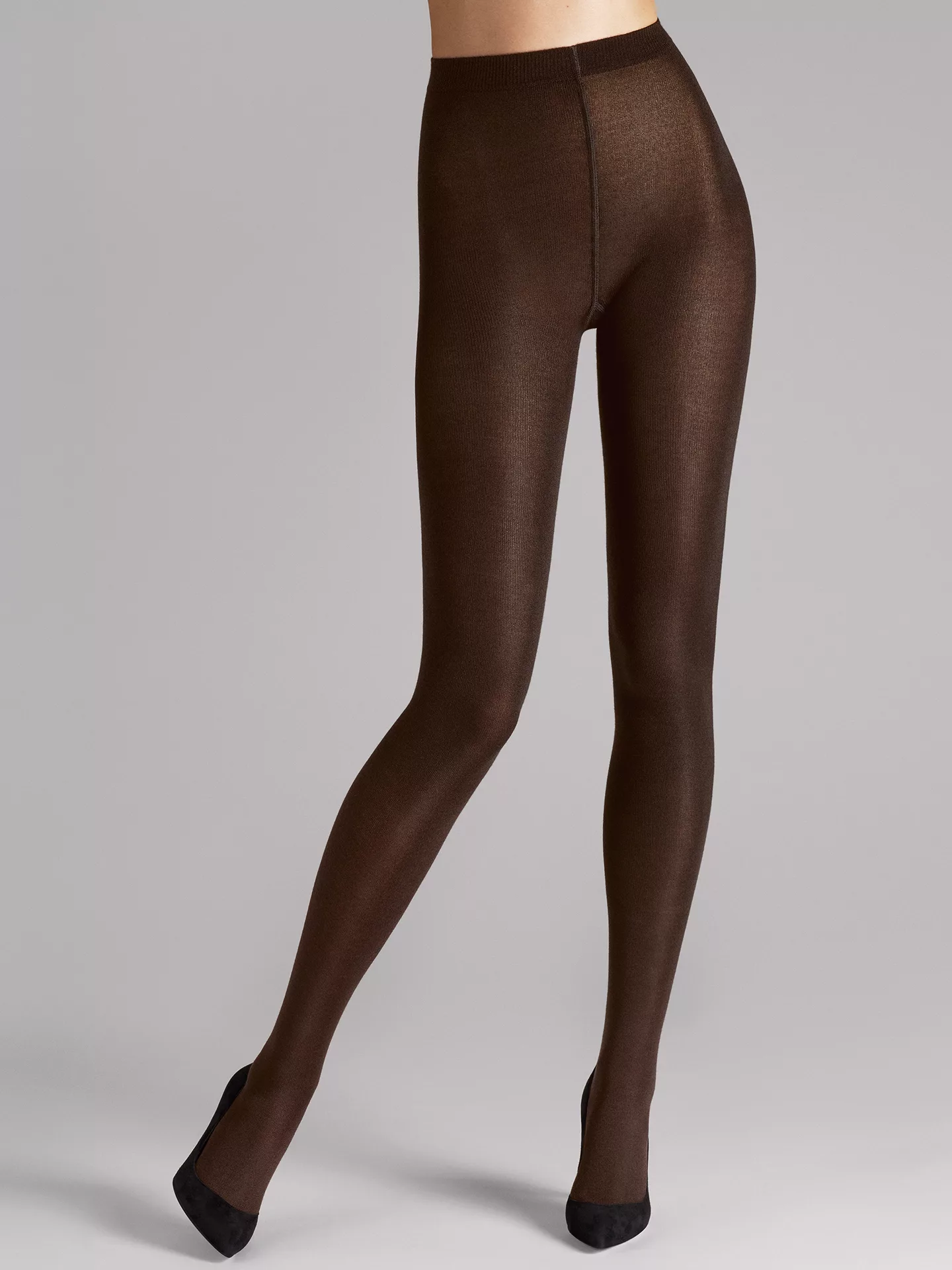 Wolford - Cashmere/Silk Tights, Frau, mocca, Größe: L günstig online kaufen