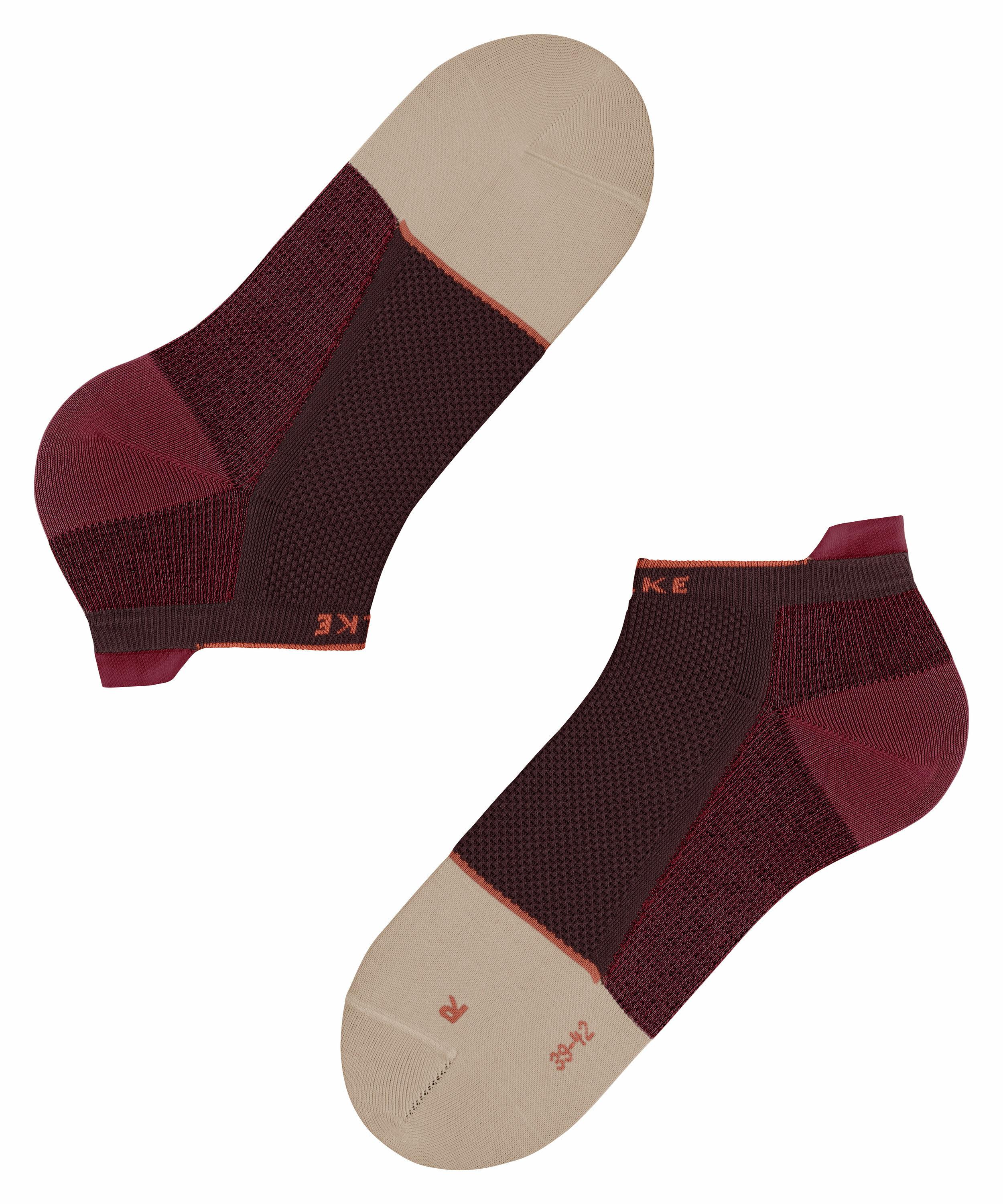 FALKE Nature Force Sneakersocken, 44-45, Rot, AnderesMuster, Baumwolle (Bio günstig online kaufen