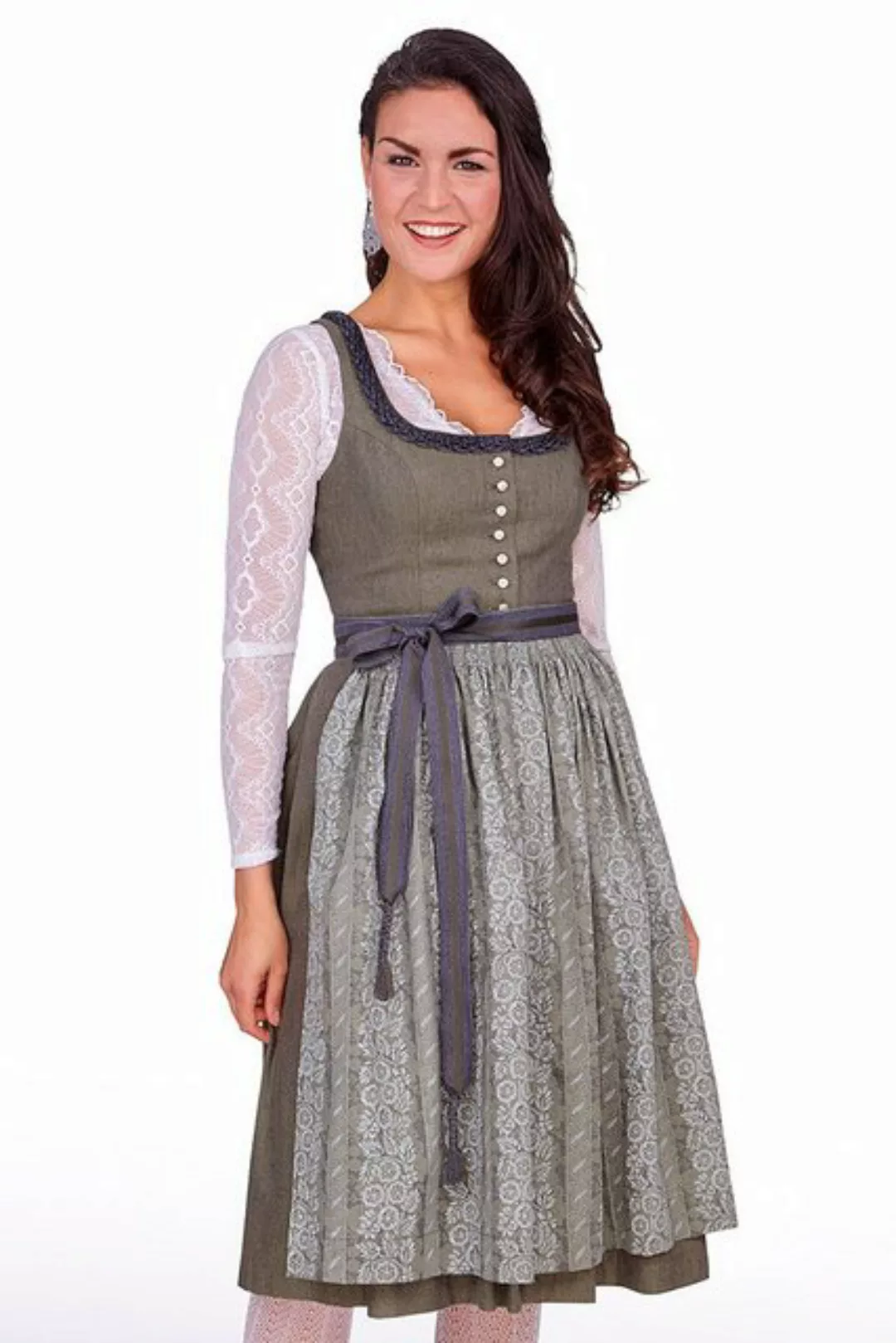 Hammerschmid Dirndl Winter Midi Dirndl 2tlg. - KOFLERSEE - oliv günstig online kaufen