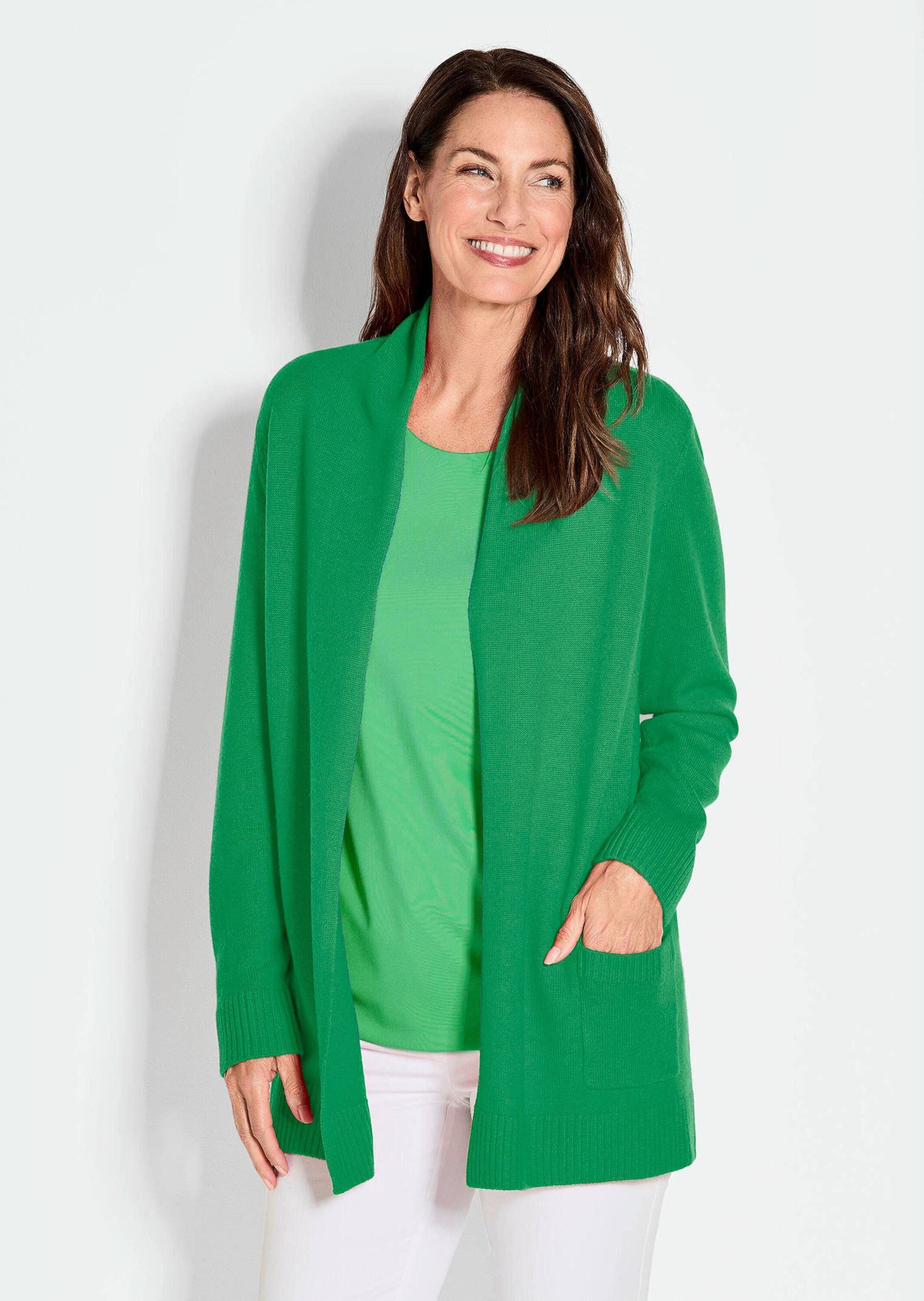 GOLDNER Strickjacke Kurzgröße: Langarm Cardigan aus günstig online kaufen