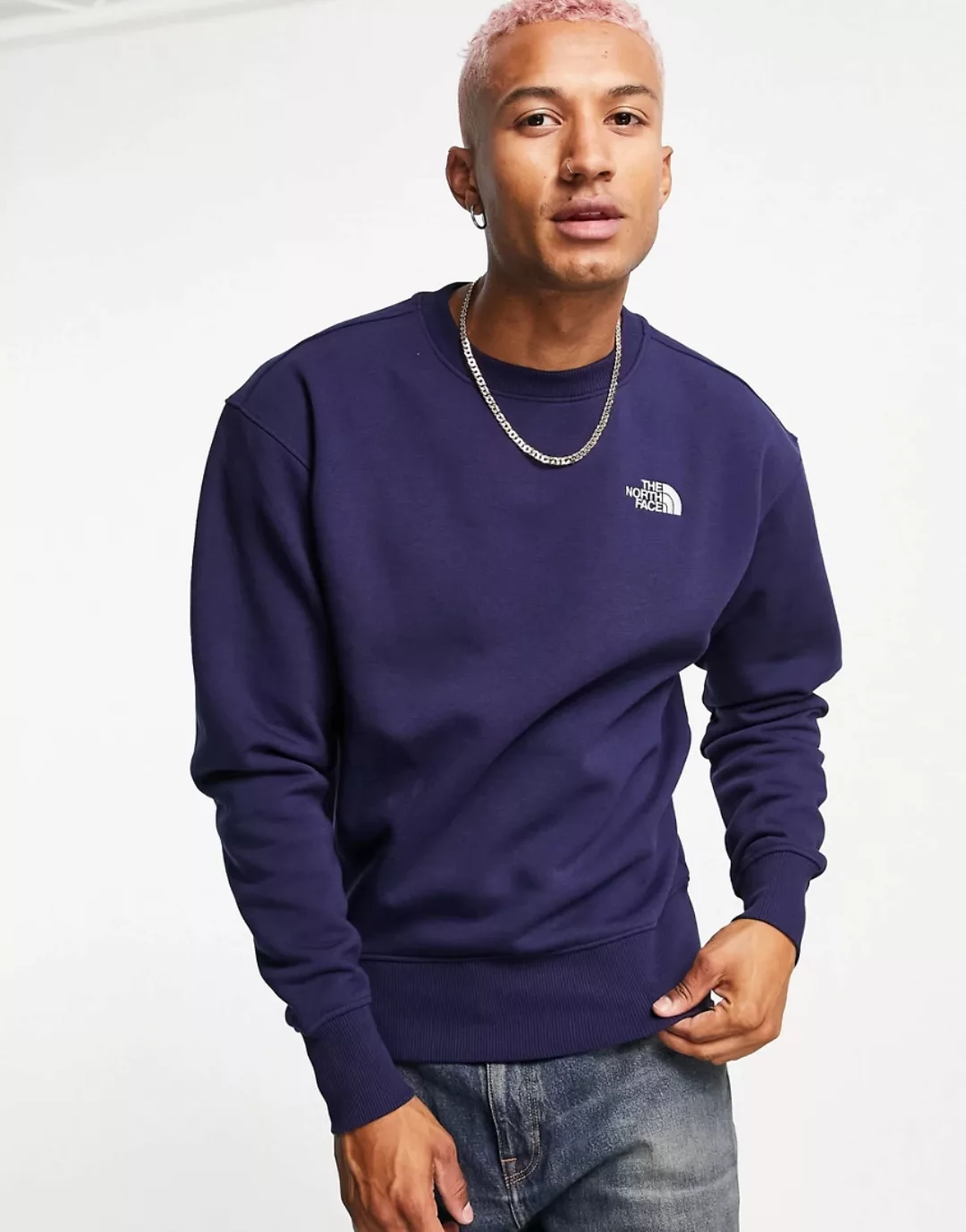 The North Face – Essential – Sweatshirt in Marineblau günstig online kaufen