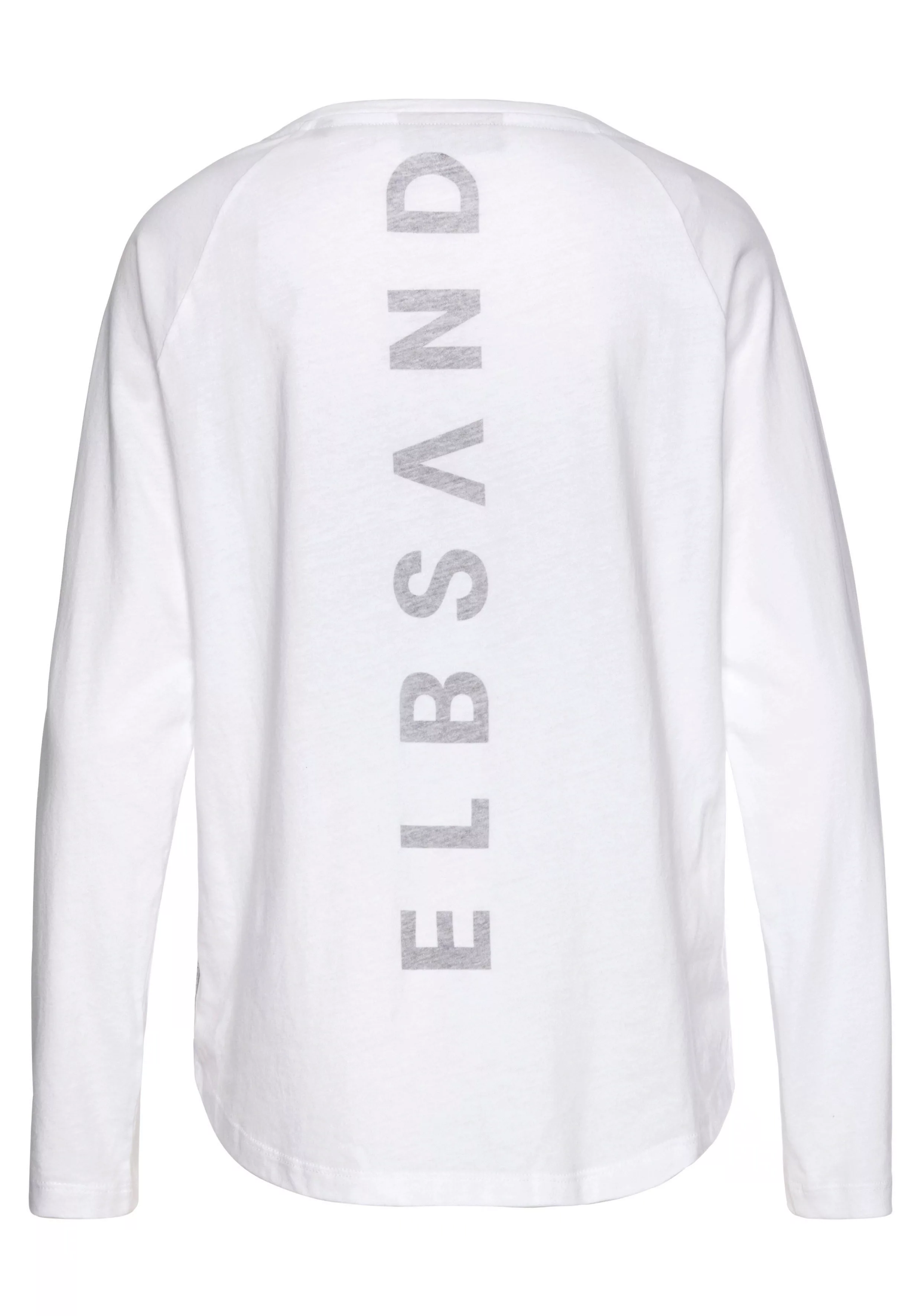 Elbsand Longsleeve Tinna mit Logodruck hinten, Langarmshirt aus Baumwoll-Mi günstig online kaufen