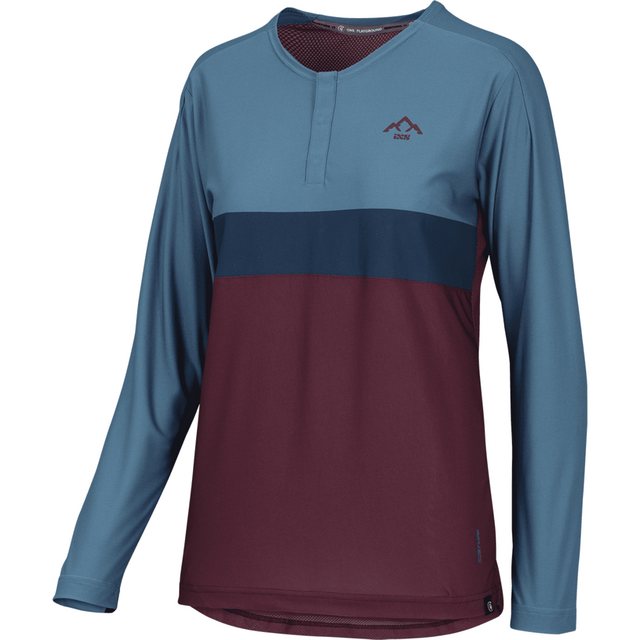 IXS Langarmshirt iXS Flow XTG Women's Long Sleeve Henley - Raisin / Marine günstig online kaufen