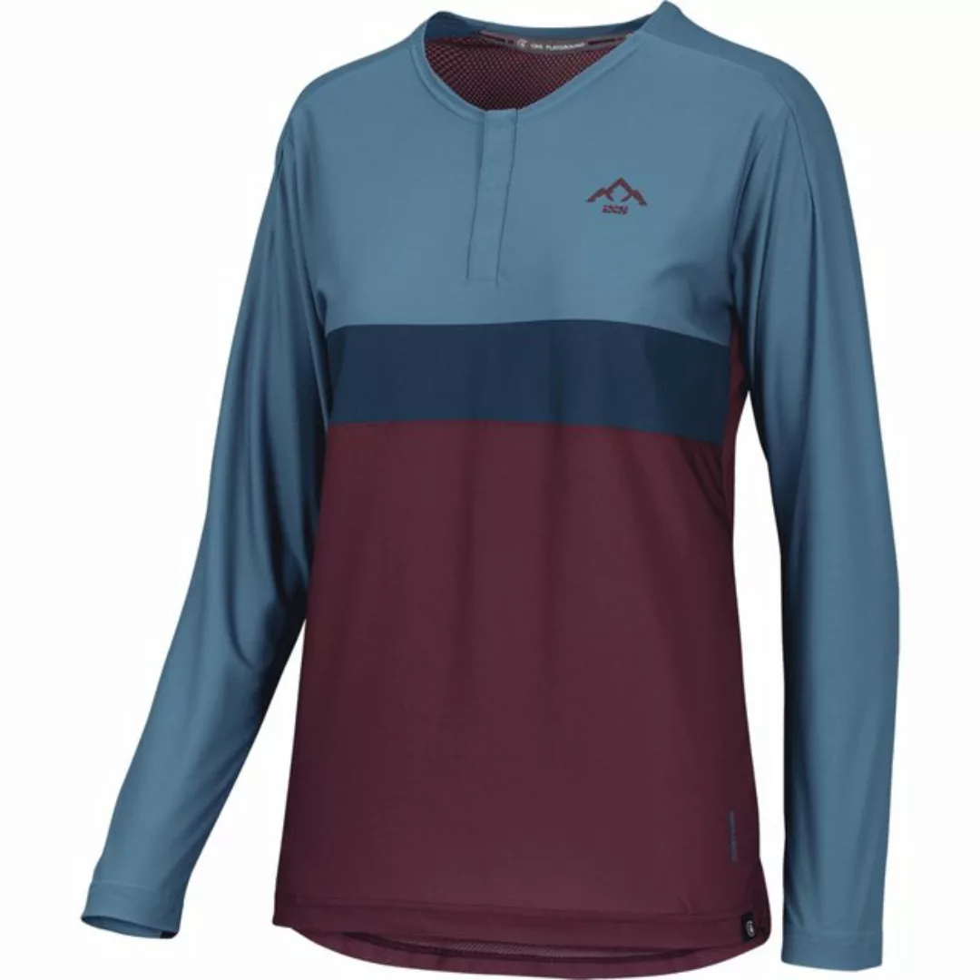 IXS Langarmshirt Flow XTG Women's Long Sleeve Henley - Raisin / Marine (1-t günstig online kaufen