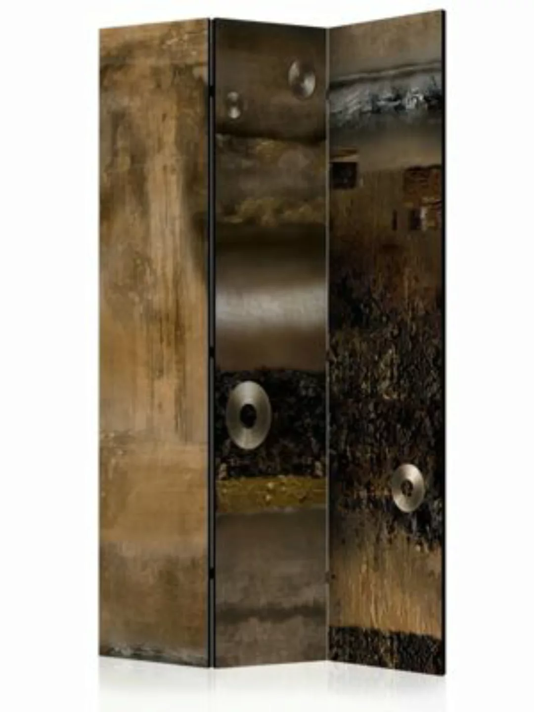 artgeist Paravent Metal Alliance [Room Dividers] braun-kombi Gr. 135 x 172 günstig online kaufen