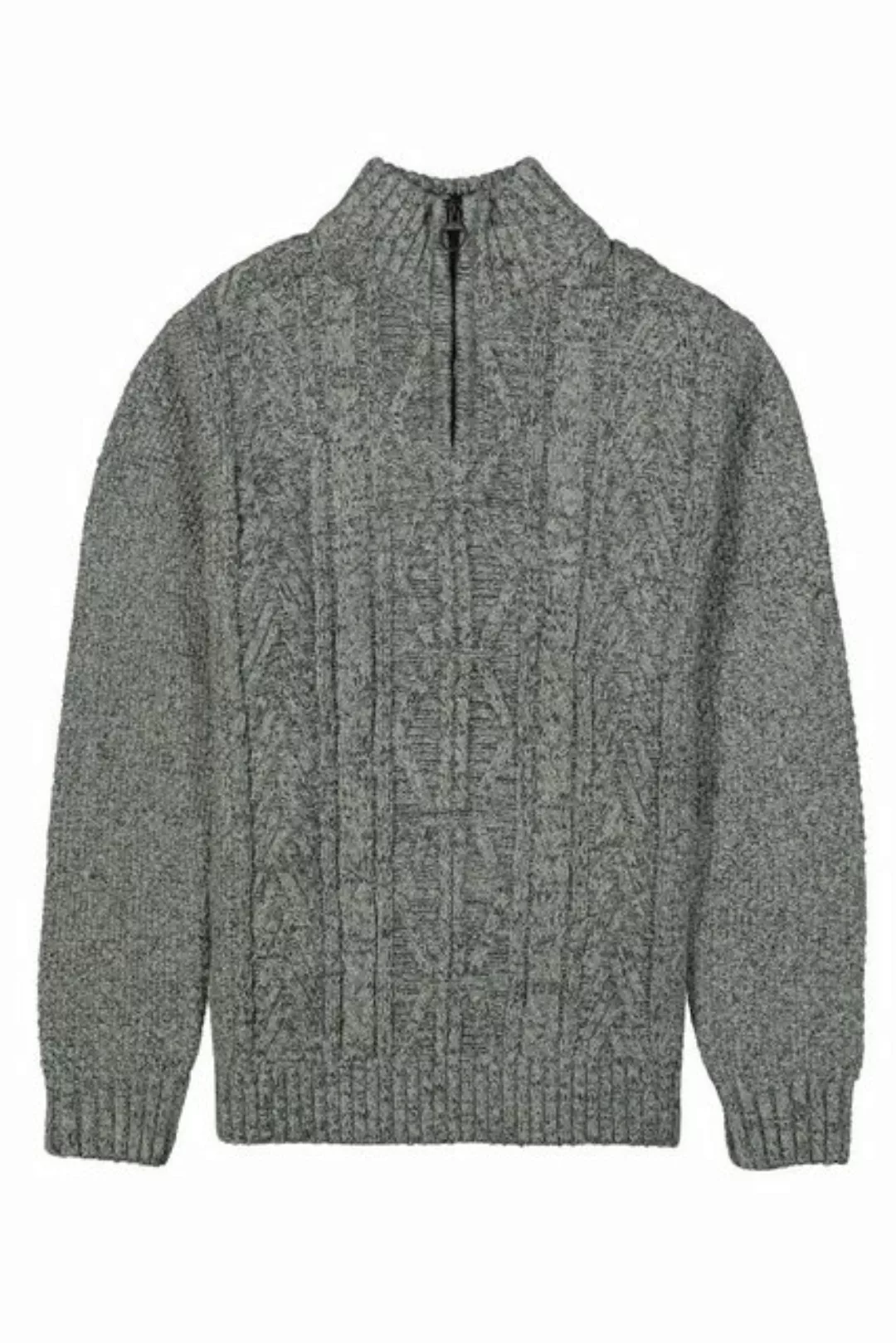 Garcia Strickpullover mit Zipper und Zopfmuster günstig online kaufen