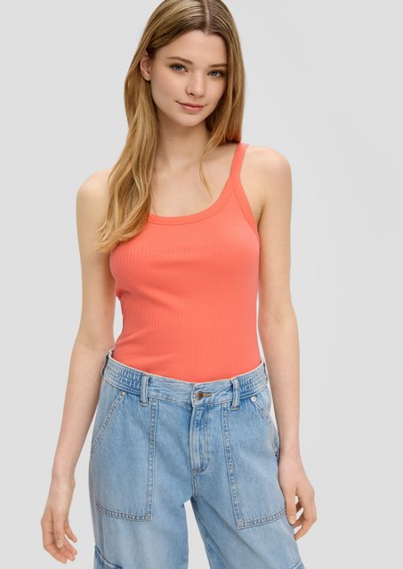 QS Shirttop Tank Top mit Rippstruktur günstig online kaufen