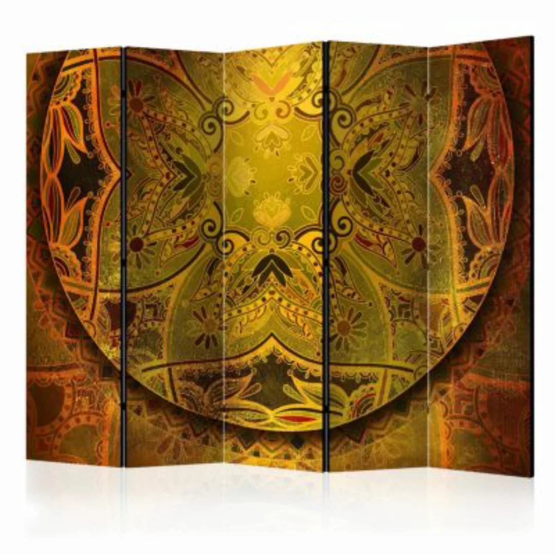 artgeist Paravent Mandala: Golden Power II [Room Dividers] braun-kombi Gr. günstig online kaufen