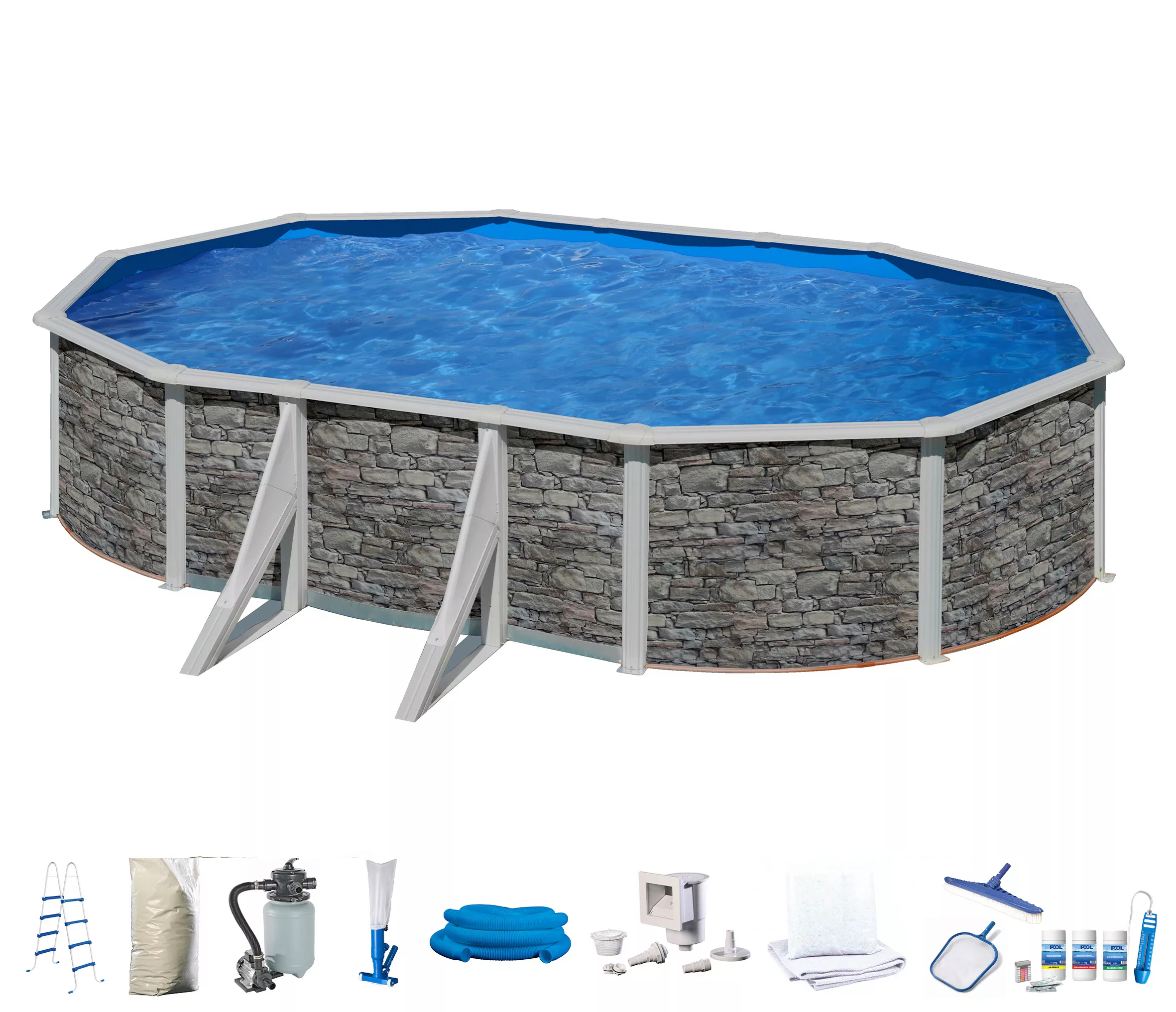 my POOL BWT Ovalpool, (Set), 10-tlg., BxLxH: 375x610x120 cm günstig online kaufen