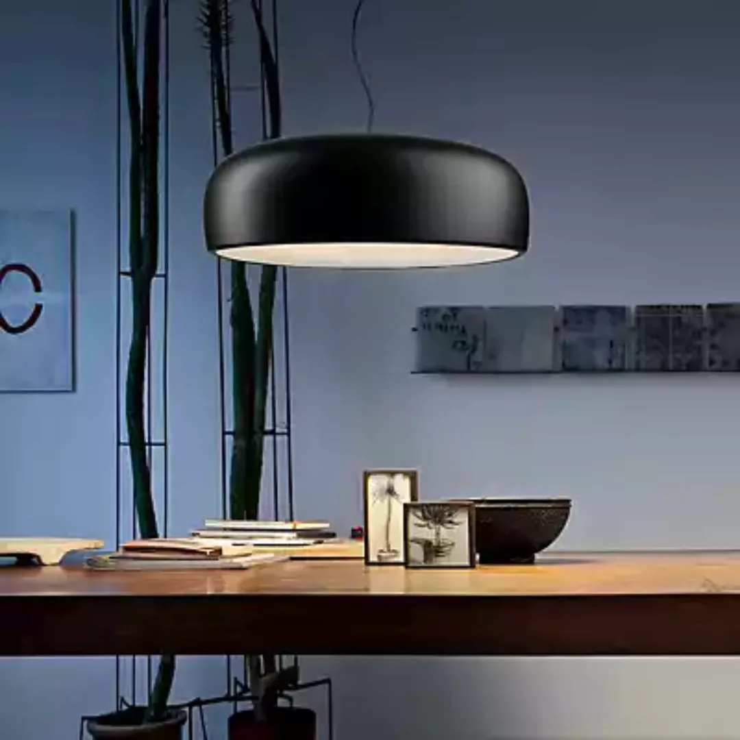 Flos Smithfield Pendelleuchte LED, mudgrey - push dimmbar günstig online kaufen