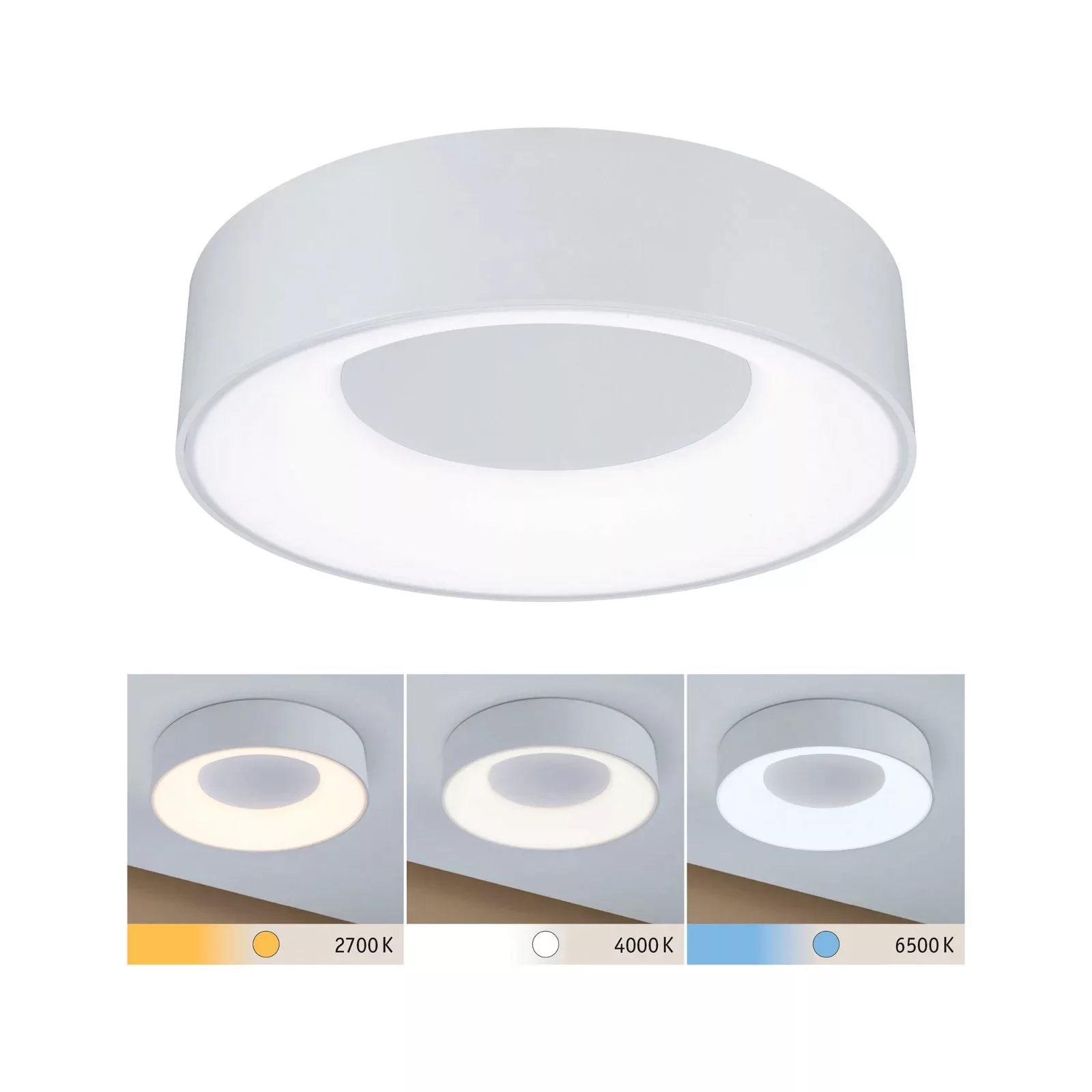 LED Deckenleuchte Homespa in Weiß 16W 1500lm IP44 300mm günstig online kaufen