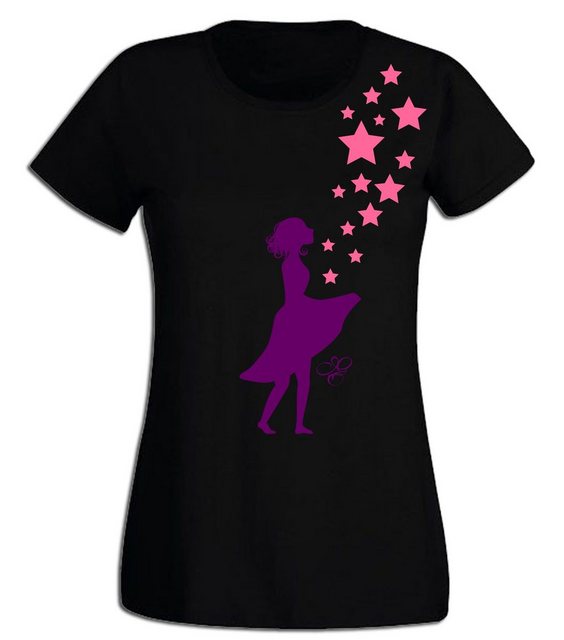 G-graphics T-Shirt Damen T-Shirt - Sterntaler Pink-Purple-Collection, Slim- günstig online kaufen