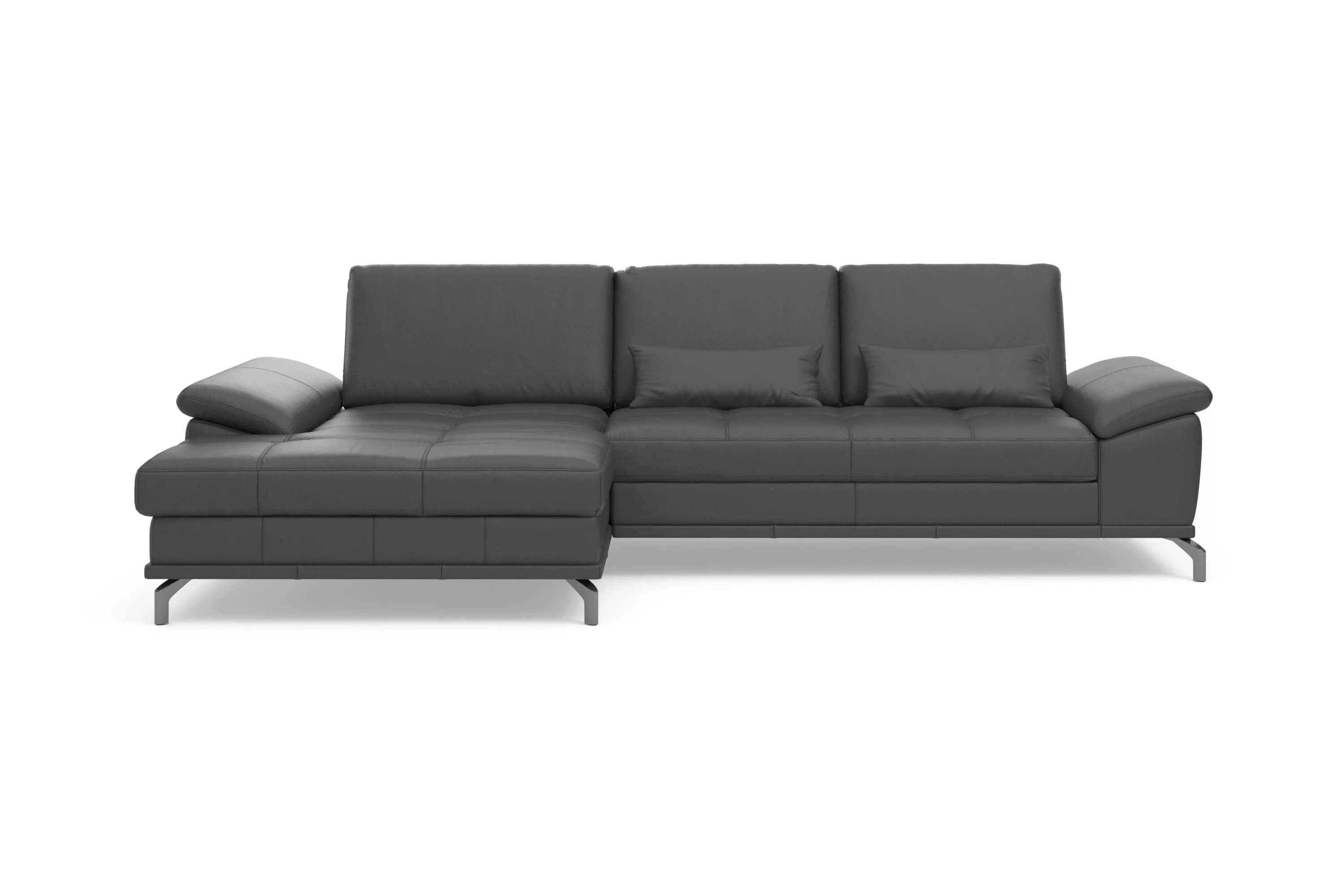 Places of Style Ecksofa Costello, mit Sitztiefenverstellung und Armlehnfunk günstig online kaufen