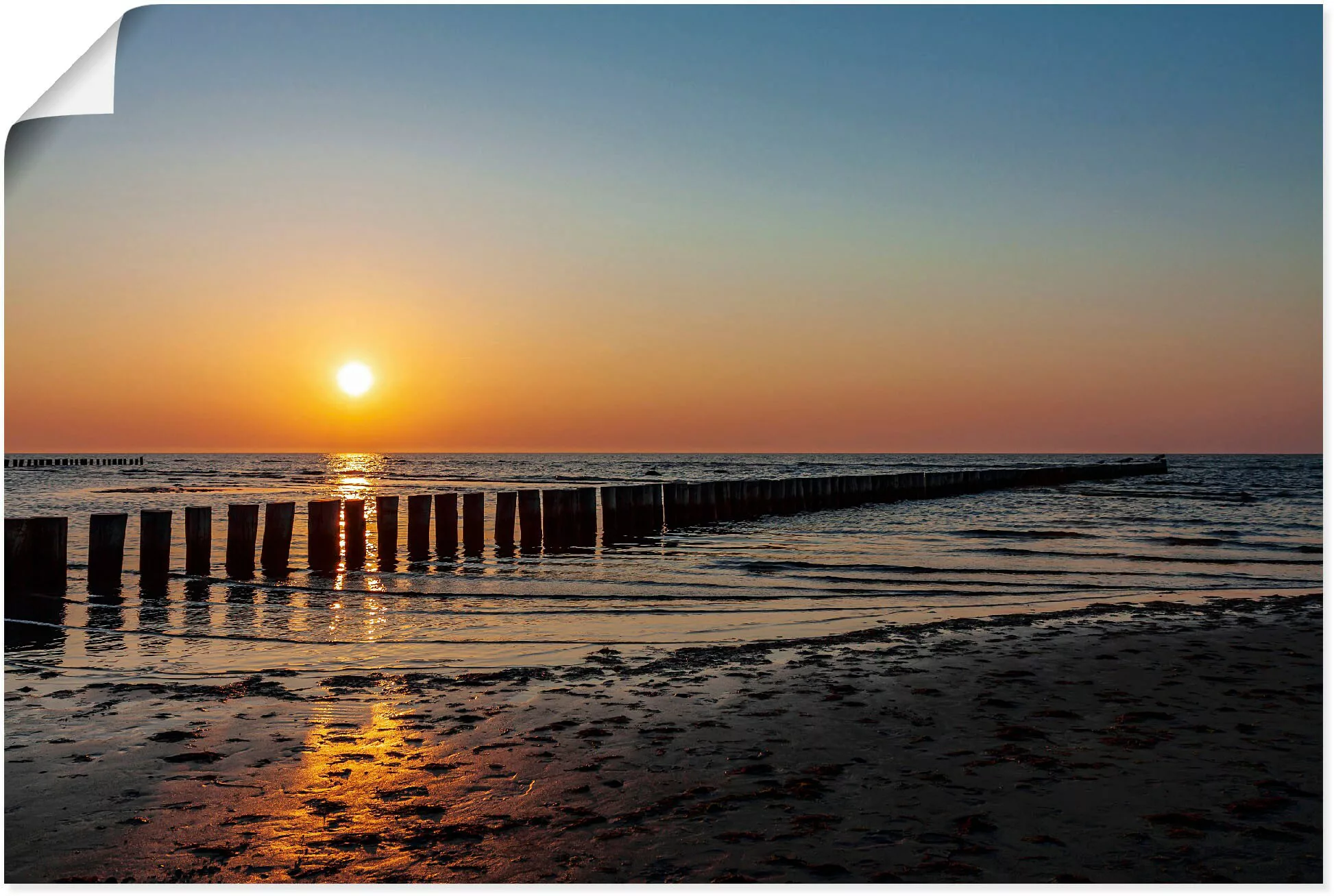 Artland Wandbild "Sonnenuntergang an Ostsee Insel Poel", Bilder vom Sonnenu günstig online kaufen