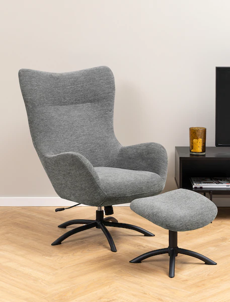 ACTONA GROUP Loungesessel "Tina", (2 St.), mit Fußhocker, Dreh- und Kippfun günstig online kaufen