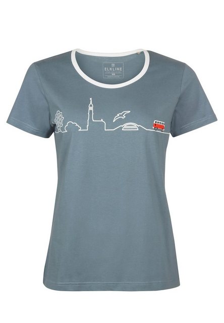 Elkline T-Shirt Little Things VW Bulli Reise Brust und Rücken Print günstig online kaufen